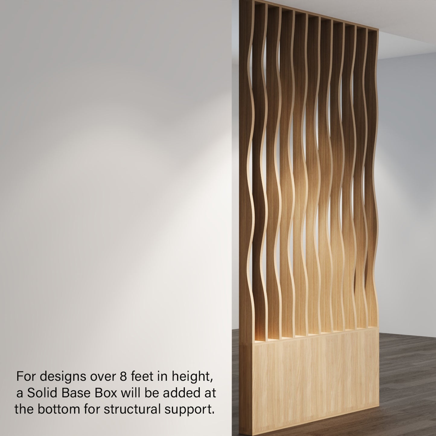 Wavy Slatted Parametric Partition