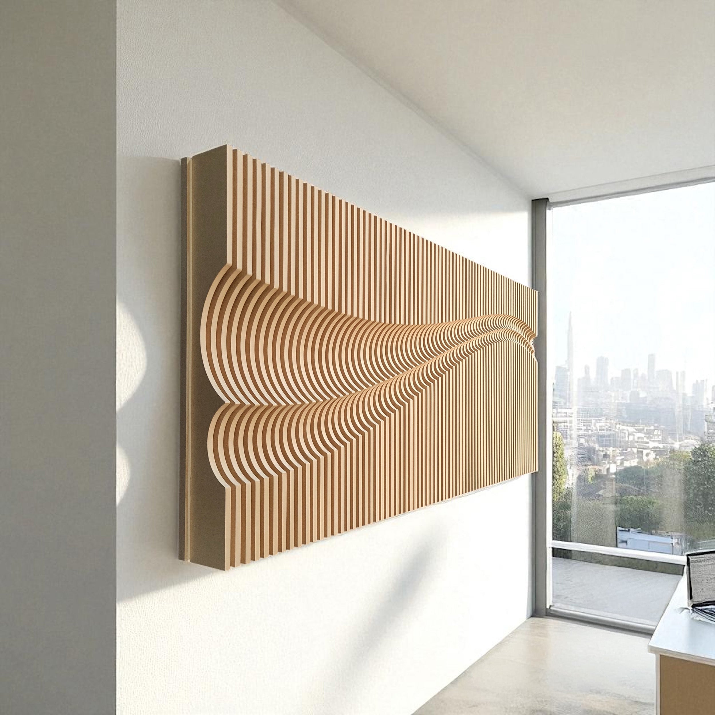künstlich errichteter wall Grande Modern Parametric Wall Art, DIY Wandmontage 3D Skulptur