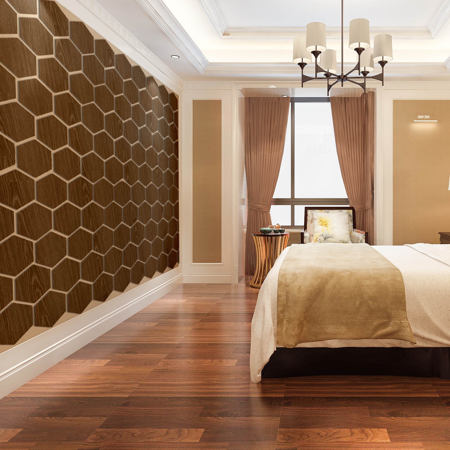 Wooden Hexagon, Honeycomb Wood, Wood Wall Tile, 3d hexagon, wooden Honey comb