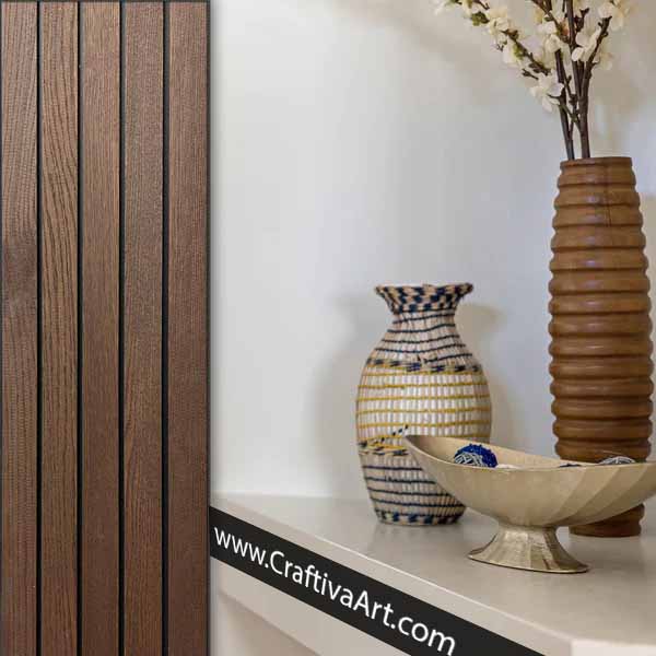 2024 Accent Wall Wood Slat, Wood Slat Wall,3D Wooden Wall art
