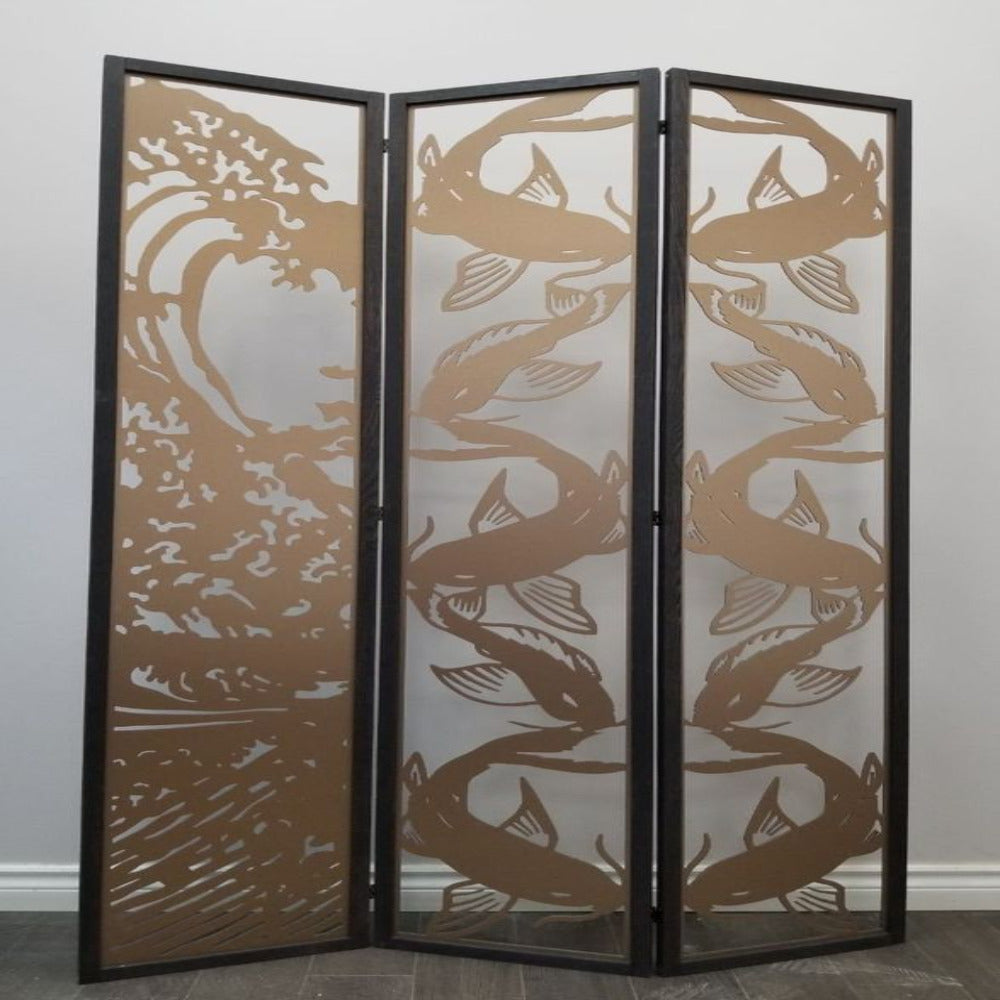 Room divider with translucent sheet, Custom Pattern Room divider, Room partition, Custom Folding Divider, Privacy Panel, CraftivaArt