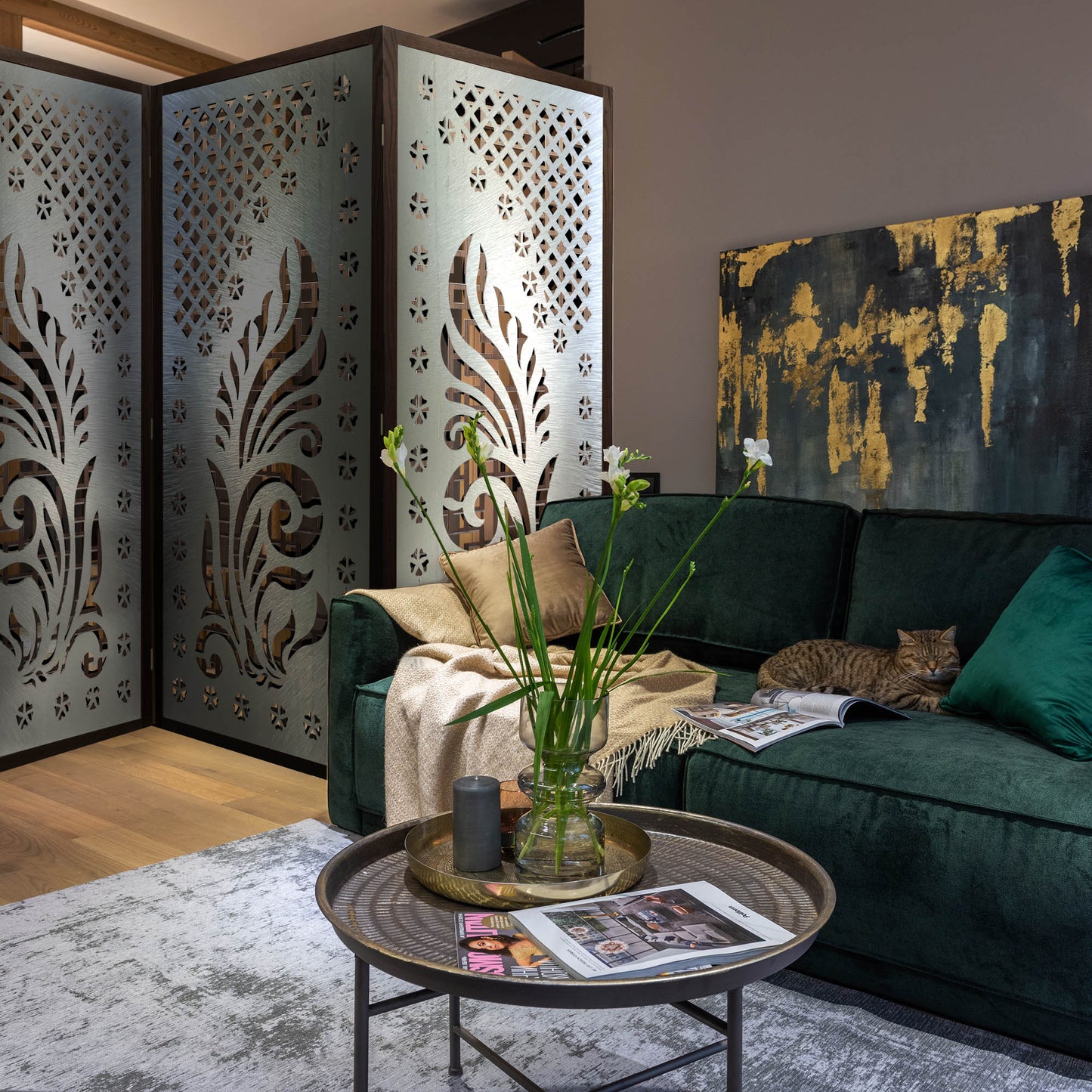 Room dividers, Room divider, Modern panel wall, Aluminum window, walnut wall panel, aluminum partition, partition wall, wall divider, partition screen, privacy screen, privacy partition, custom screen, privacy panel, privacy panel outdoor, metal privacy panel, divider, raumteiler,Custom-Made Room Divider