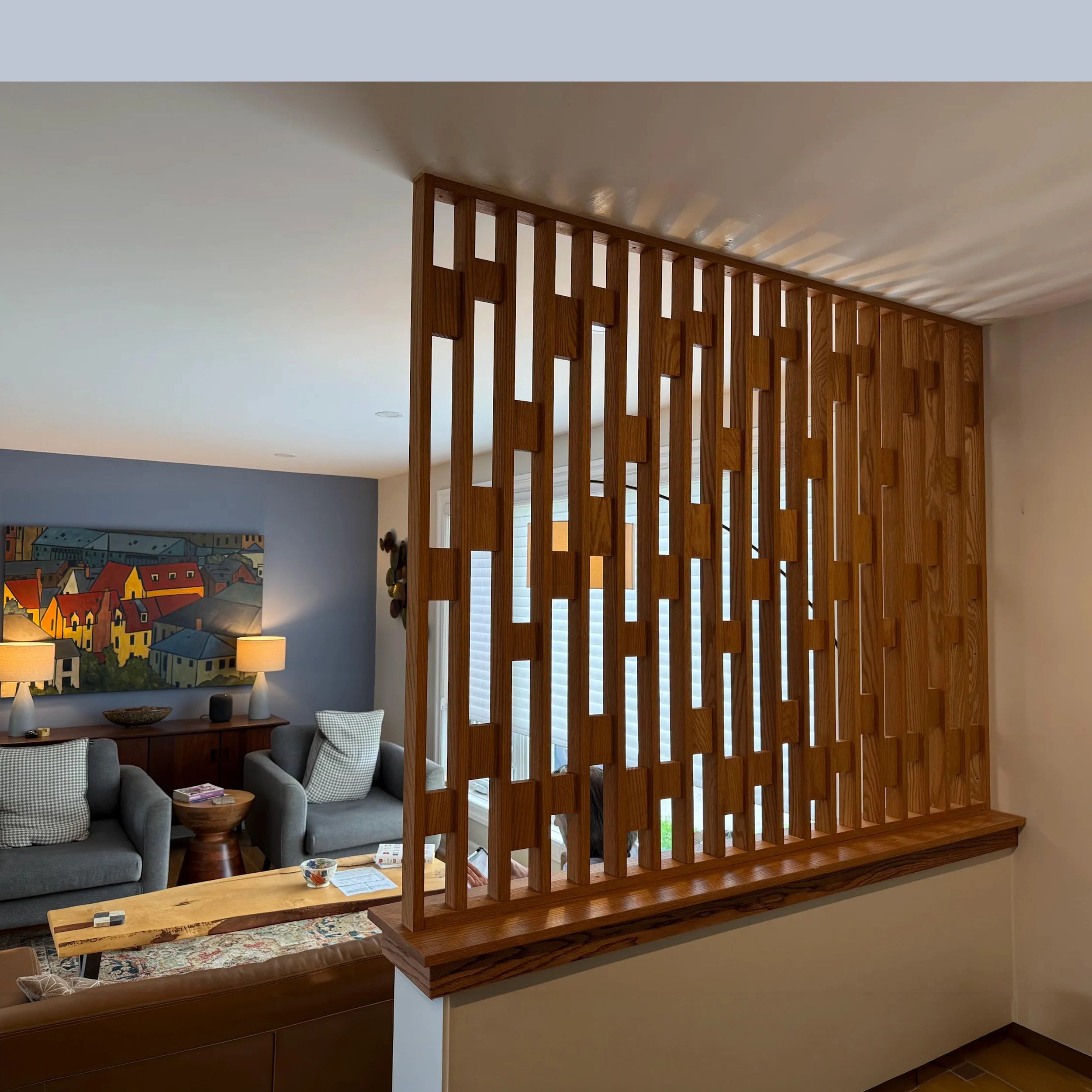 Clio Custom Slatted Partition Wall