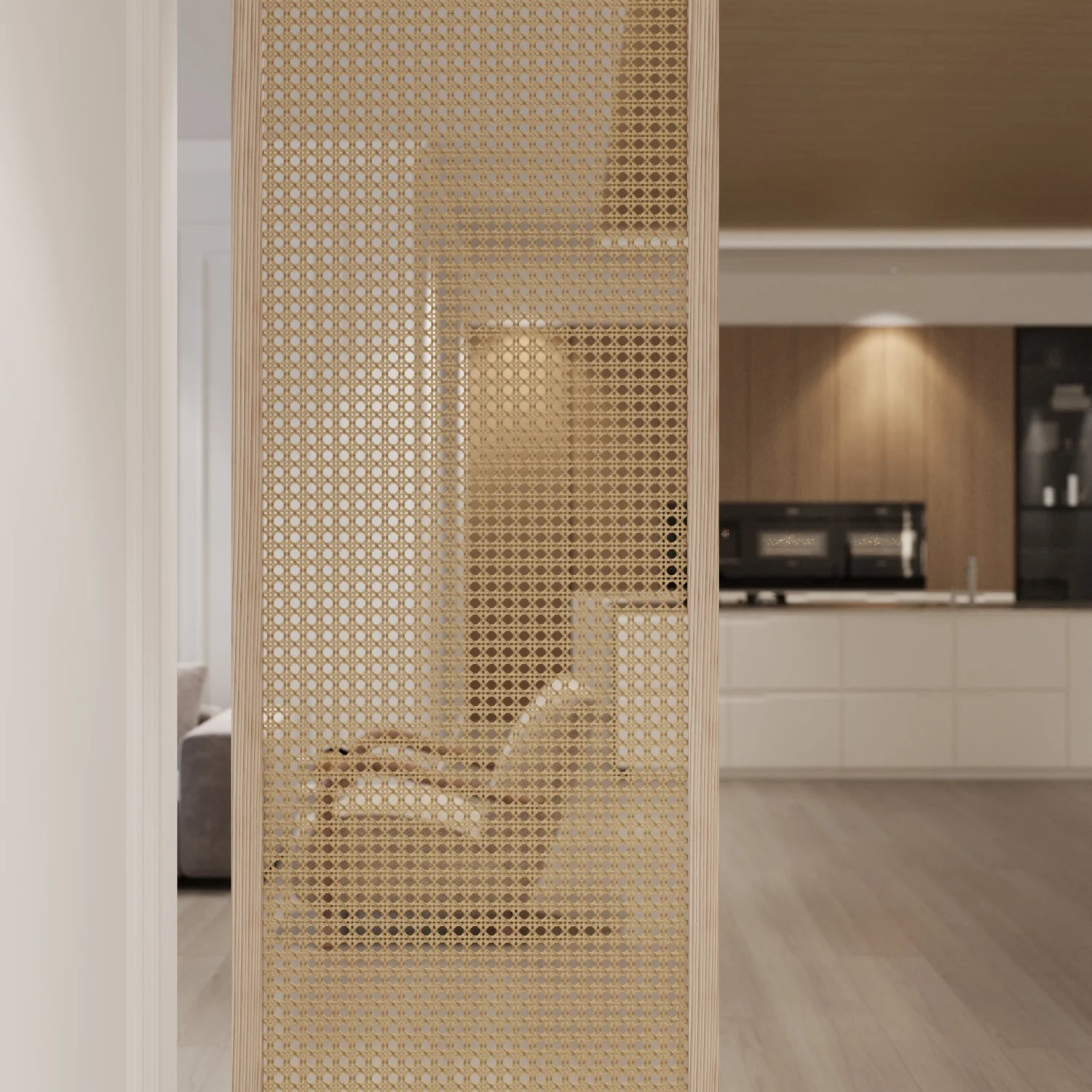 Customizable Lattice Slatted Partition Wall for Modern Interiors ...
