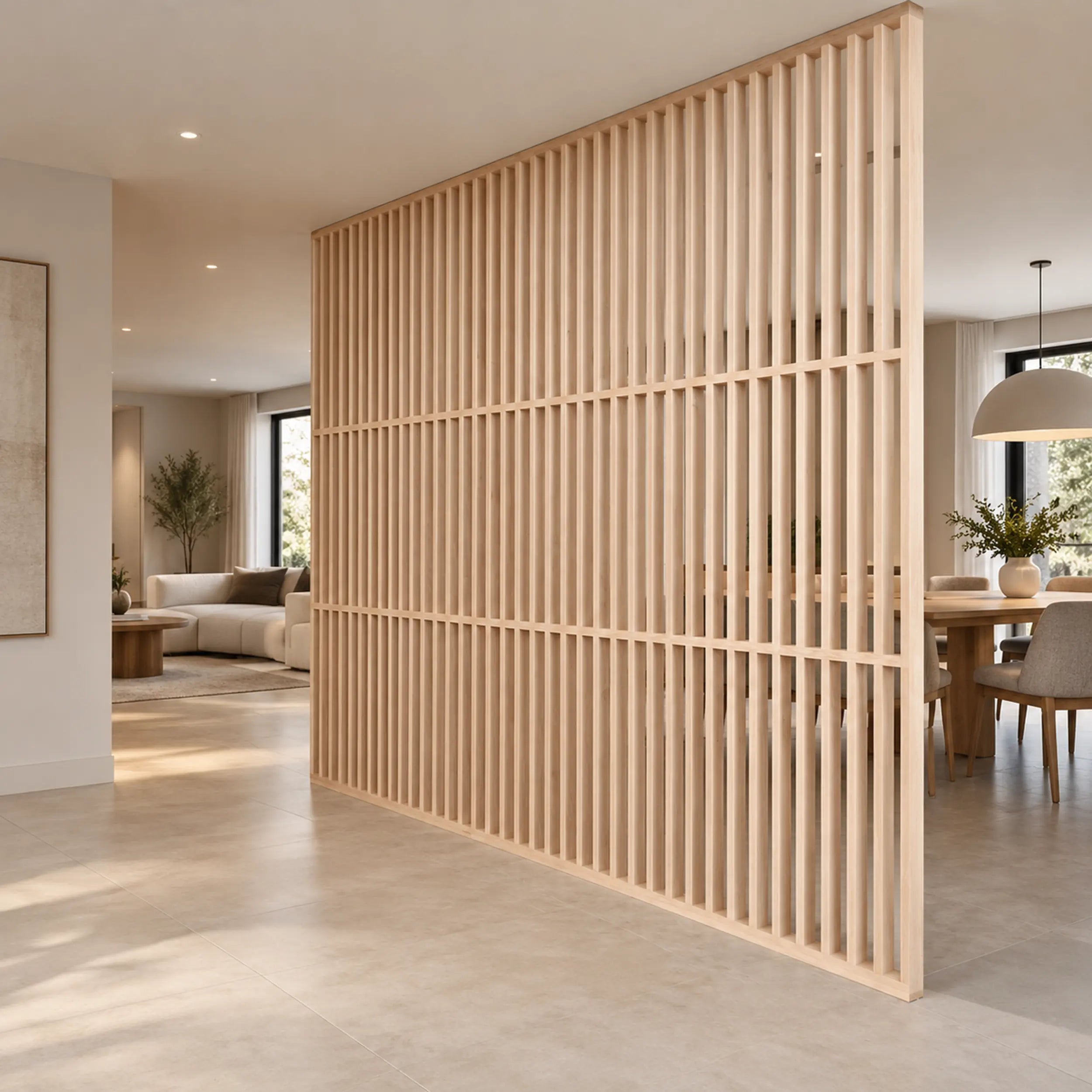 Clio Custom Slatted Partition Wall