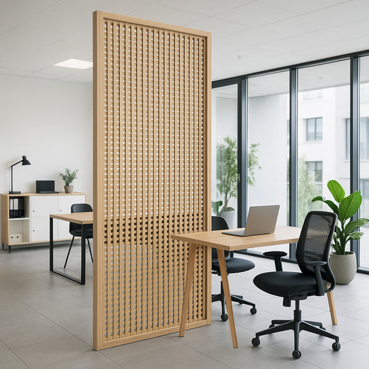 Customizable Lattice Slatted Partition Wall