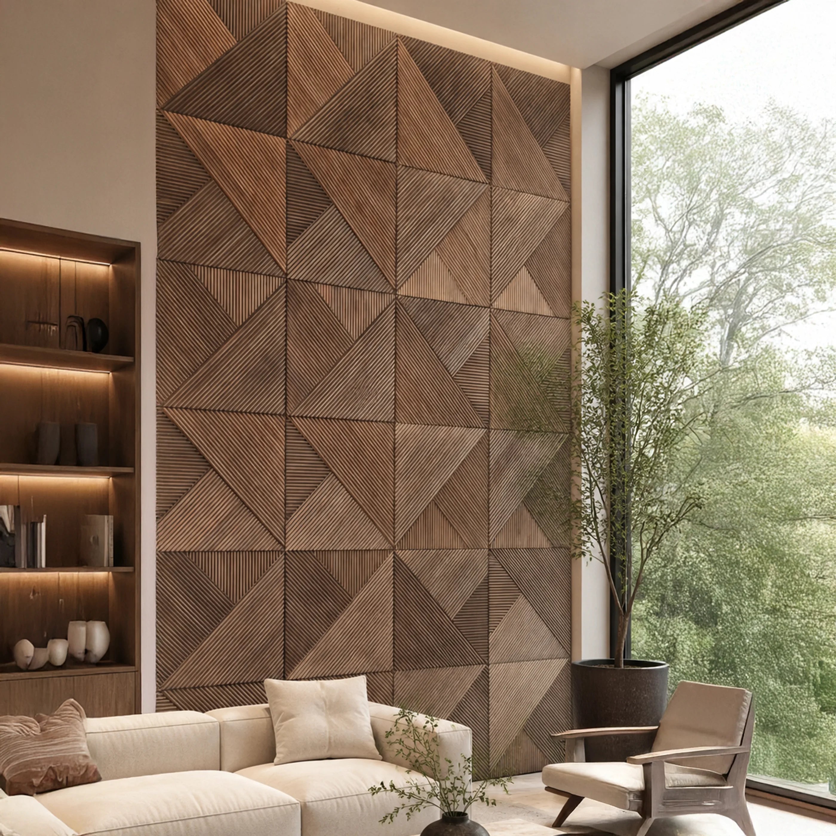 Gonia 3D Wooden Wall Tile