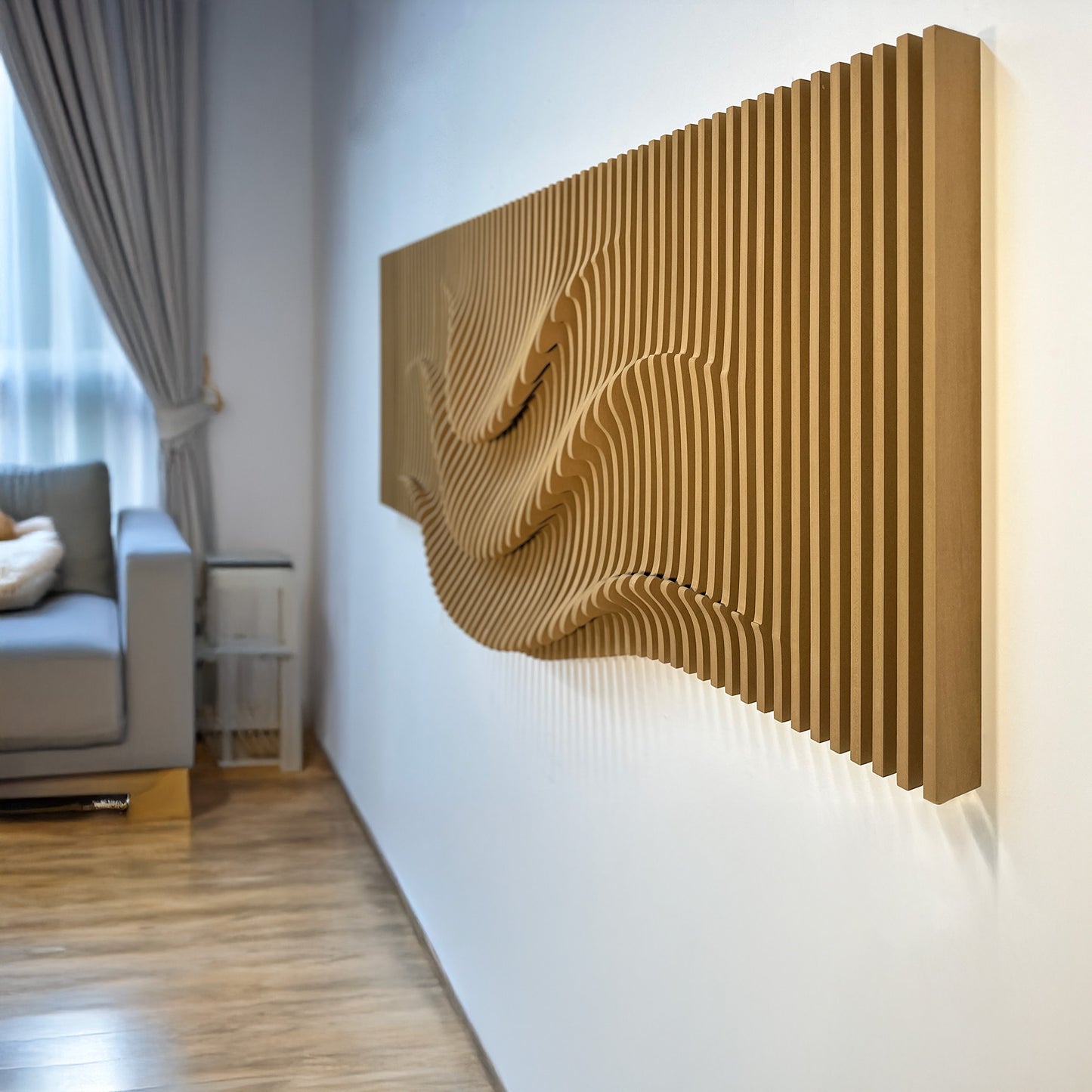 Ondas paramétricas de fluidez: una sinfonía de diseño abstracto