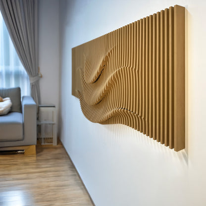 Ondas paramétricas de fluidez: una sinfonía de diseño abstracto
