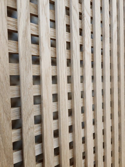 Customizable Lattice Slatted Partition Wall