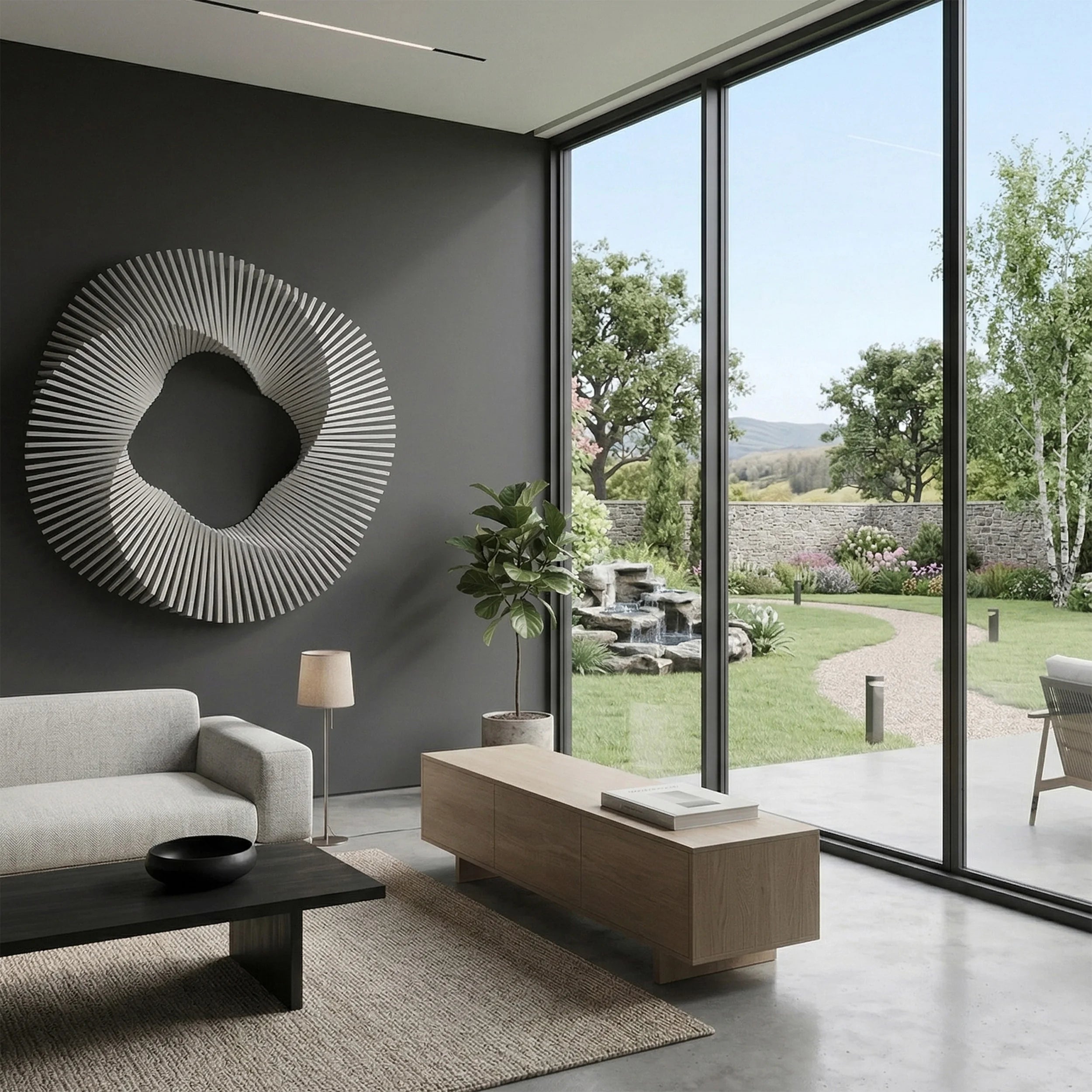 Roya Arboreal Rings 3D Parametric Wall Art