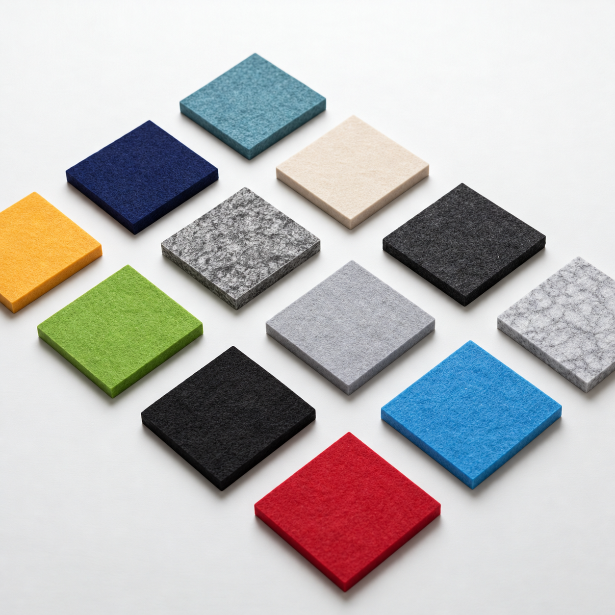 PET Felt Acoustic Divider Panel Samples