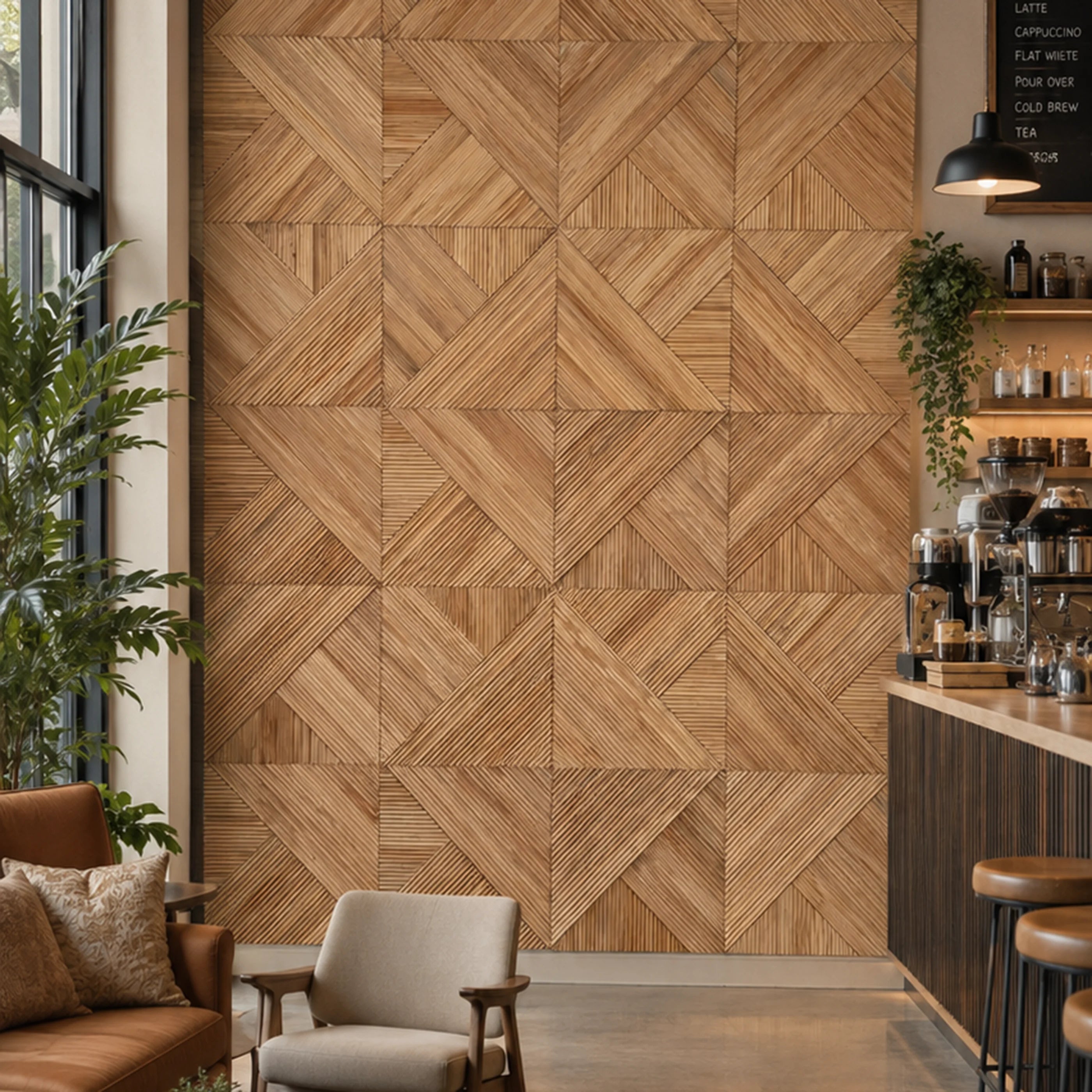 Gonia 3D Wooden Wall Tile