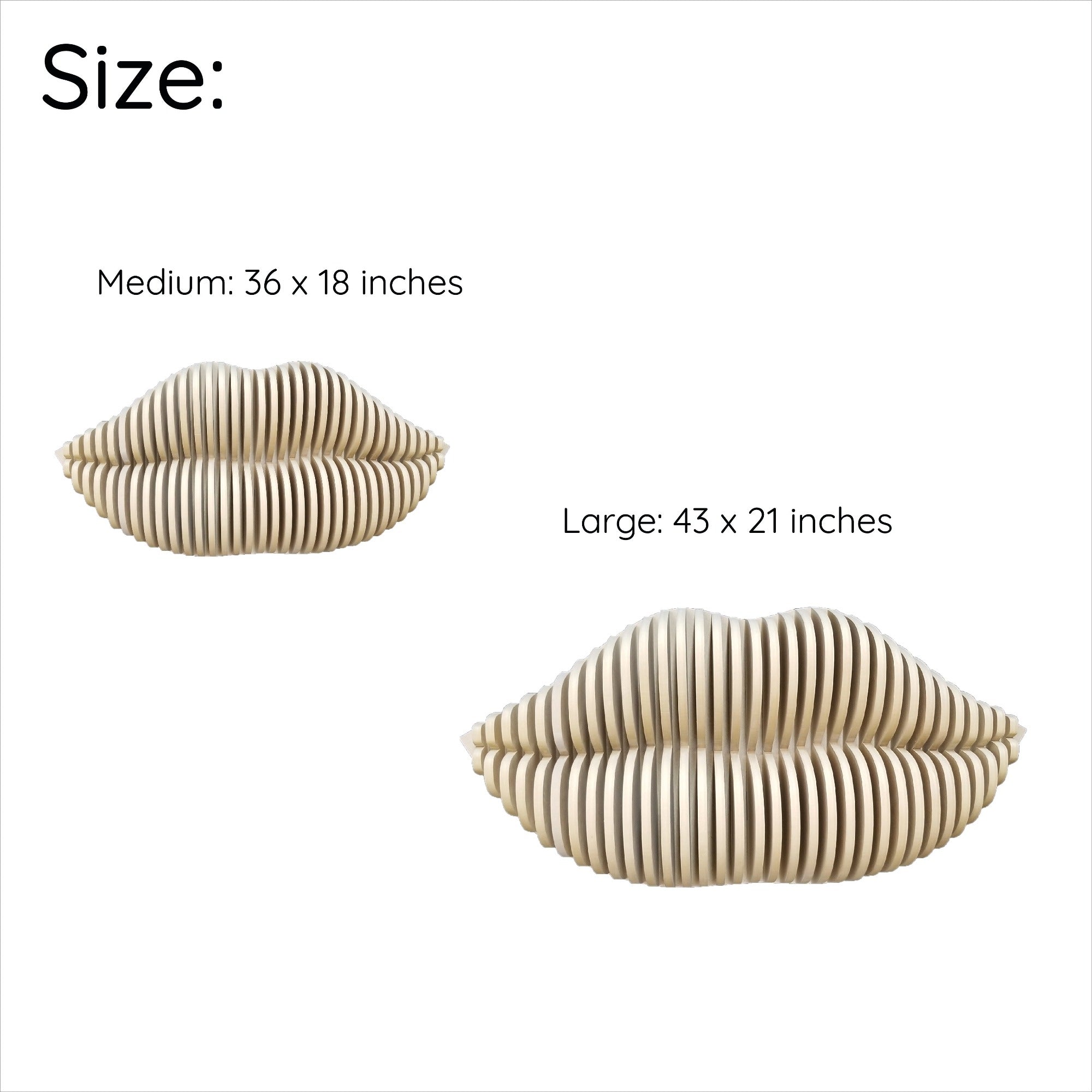 3D  lip Parametric, Parametric 3D Wall Decor  3D Wall Art.