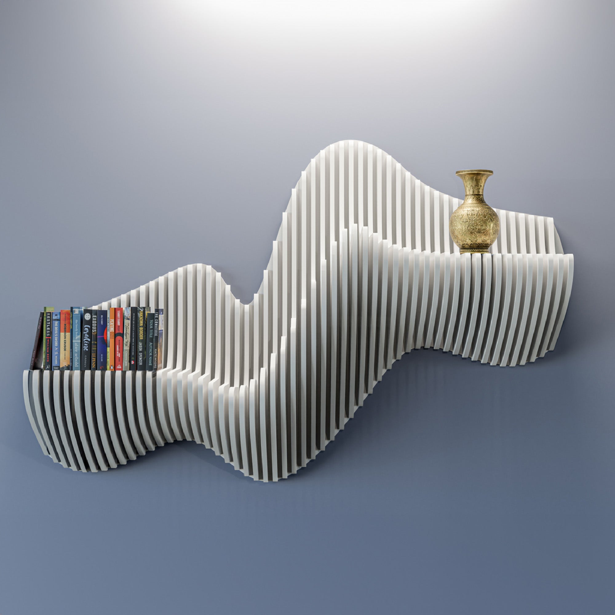 3D Wall Art Parametric Shelf, Parametric Wall Art, 3d abstract wall Art,