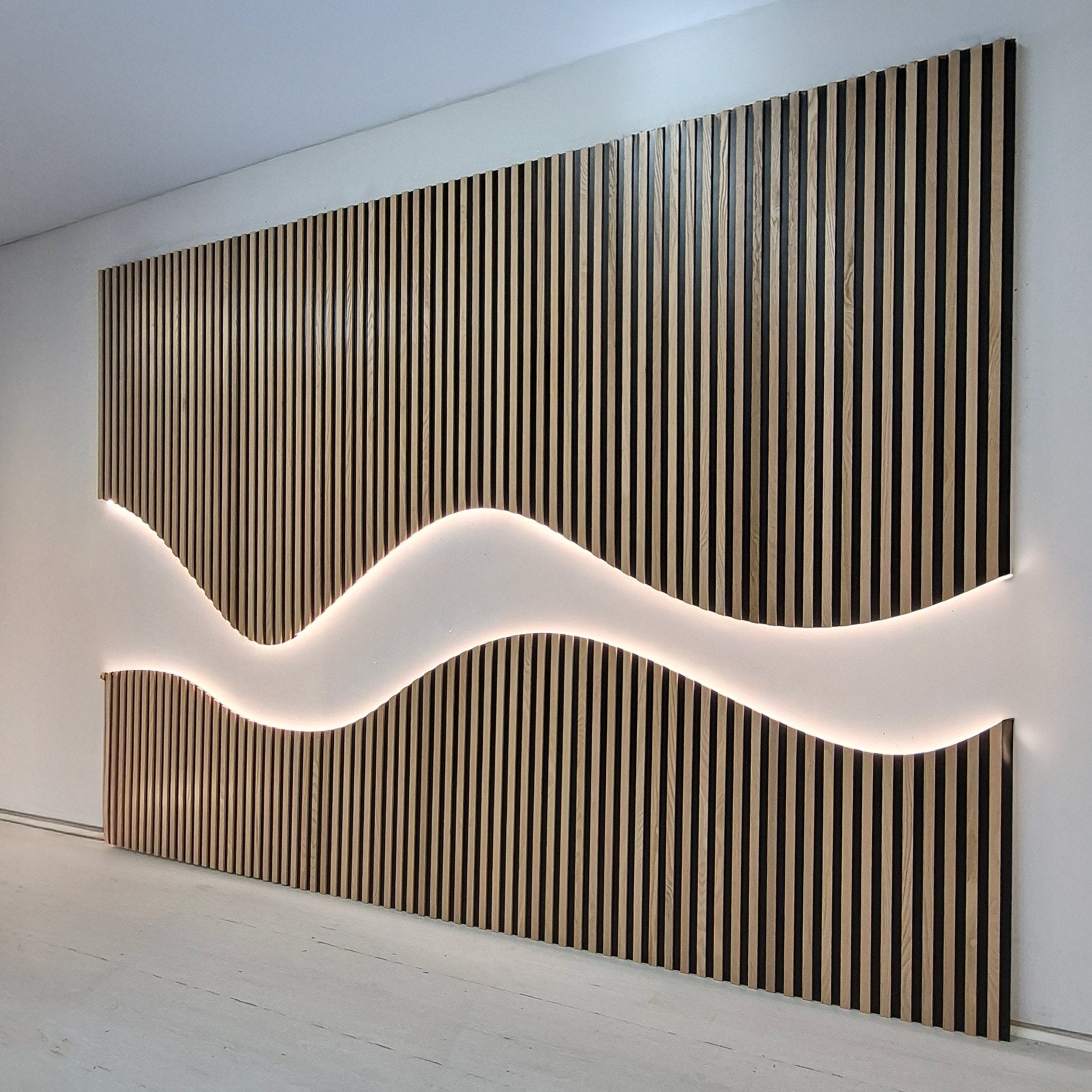 Aras Curve LED Wall Slat Panel