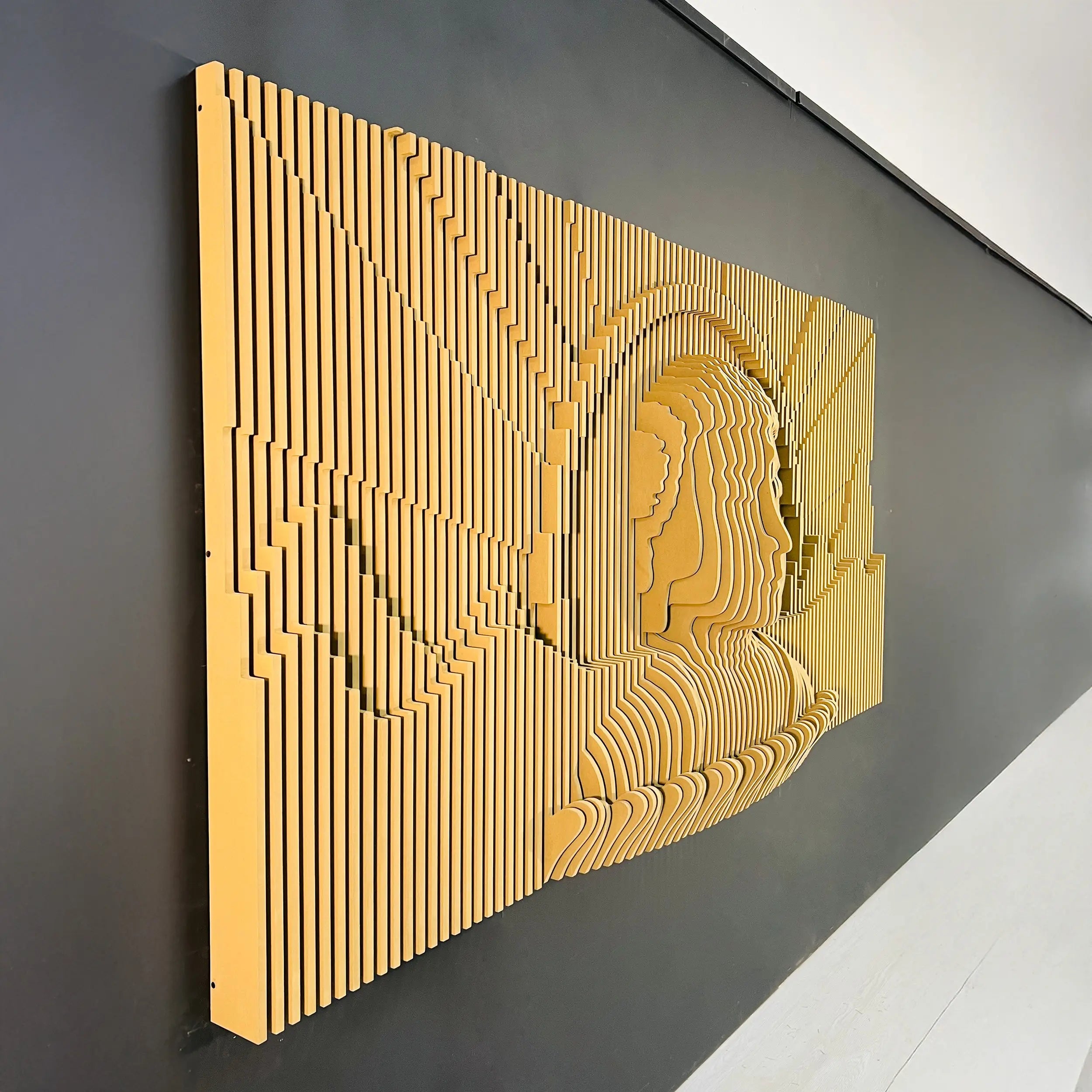 Serene Buddha Sculptural Wood Wall Art