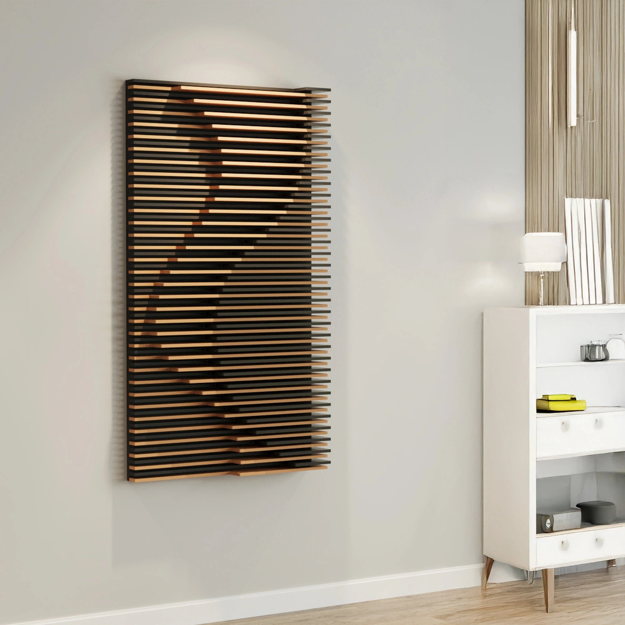 Handcrafted Dual-Tone Parametric Wood Wall Art  3D Wall Art.