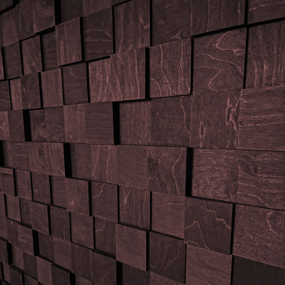 3D wall wood slats ,3D Wooden Cube Panel, Wooden Wall Tiles for Living Room, Wall Art CraftivaArt