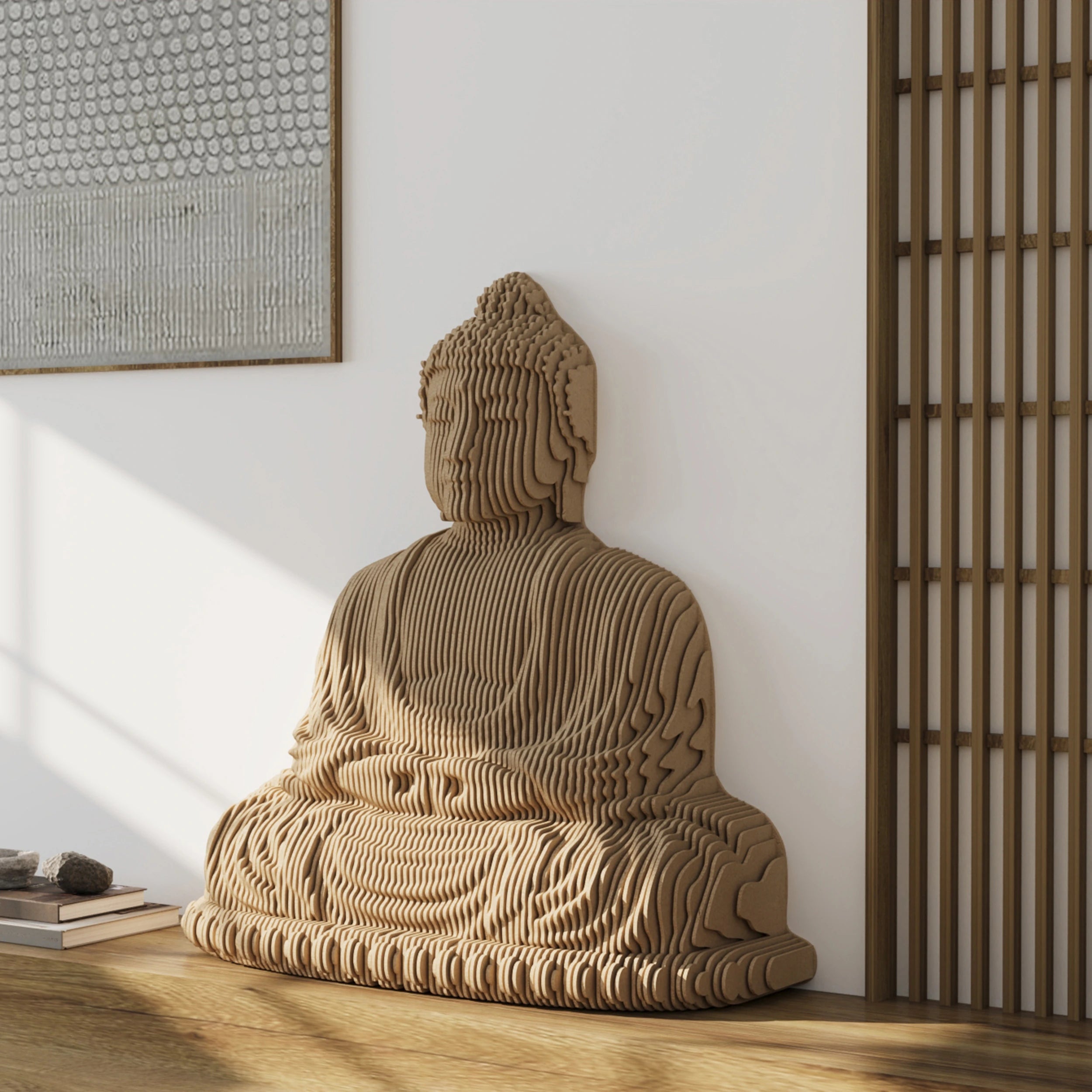 Modern 3D Buddha Wall Sculpture  3D Wall Art.
