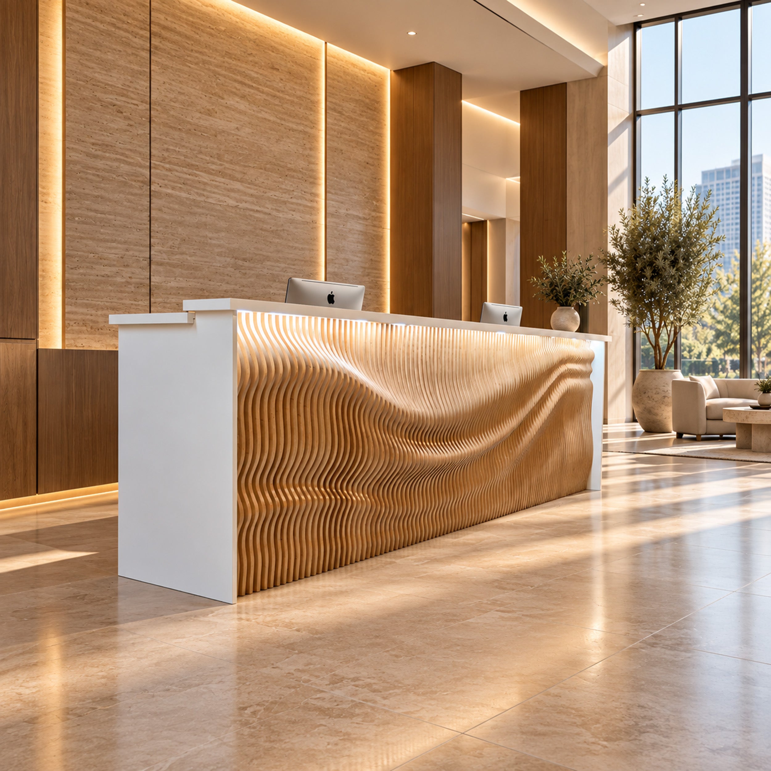 Elika Parametric Reception Desk