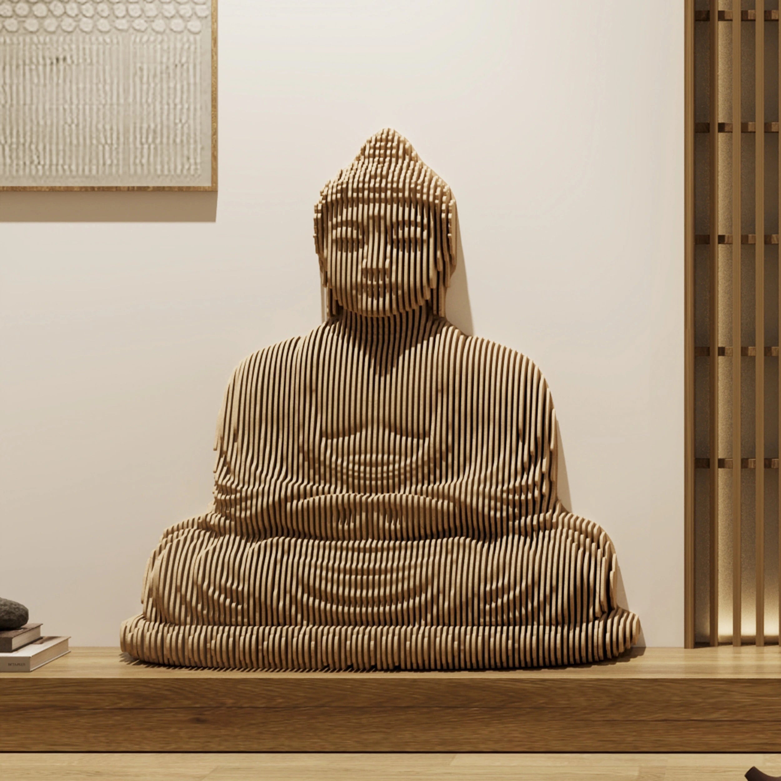 Modern 3D Buddha Wall Sculpture  3D Wall Art.
