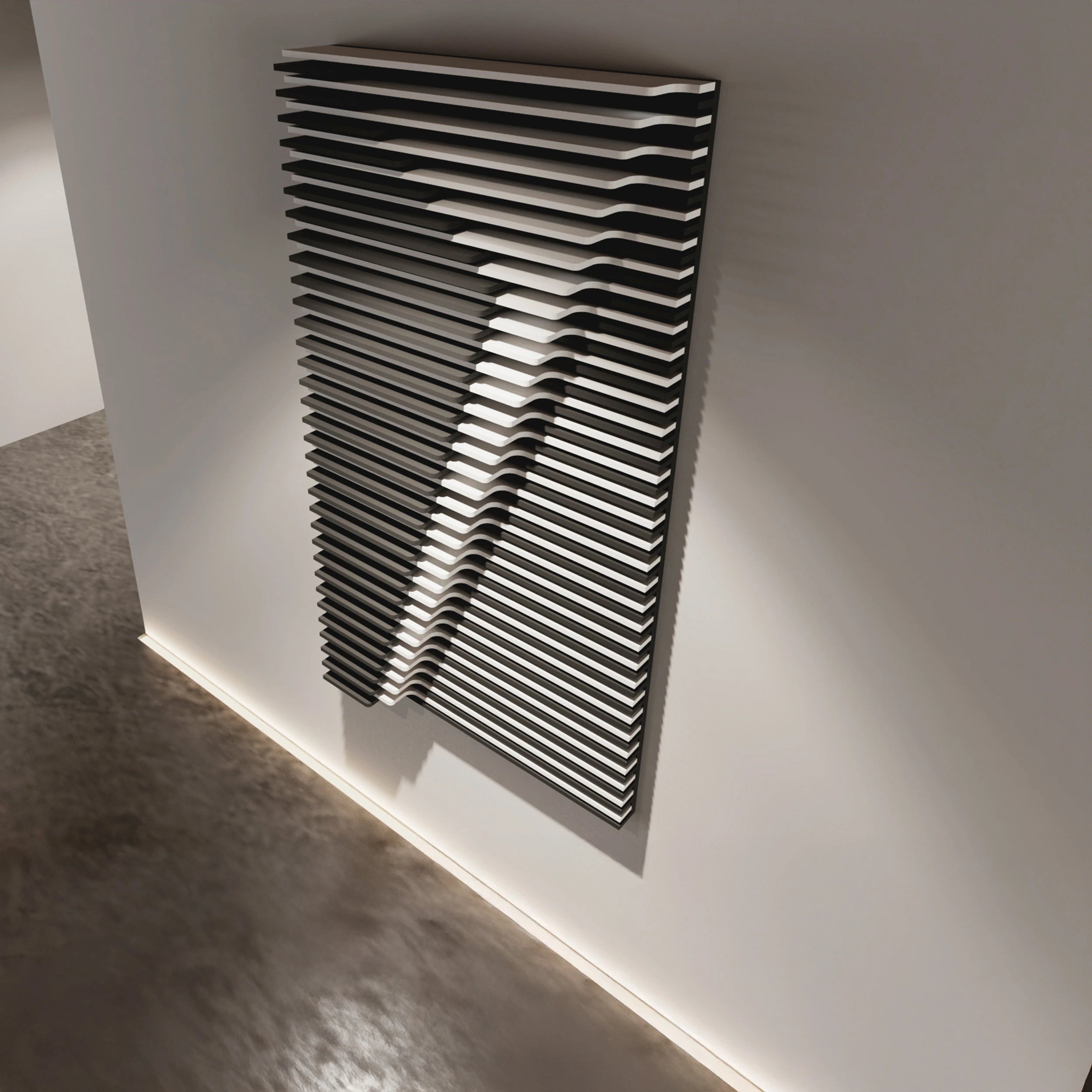 Geometric 3D Wooden Wall Panel  3D Wall Art.