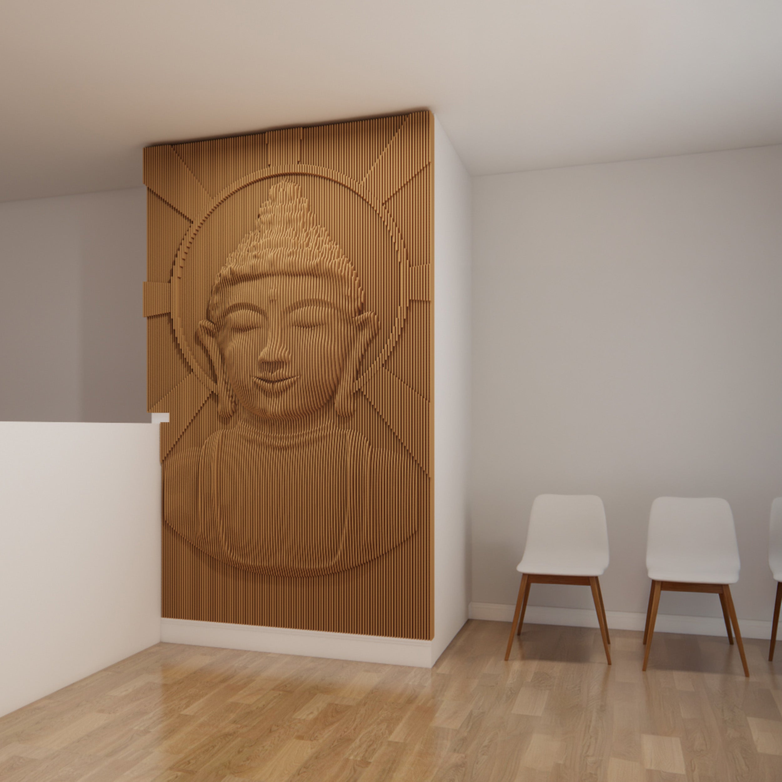 Ananda– 3D Parametric Buddha Wall Art