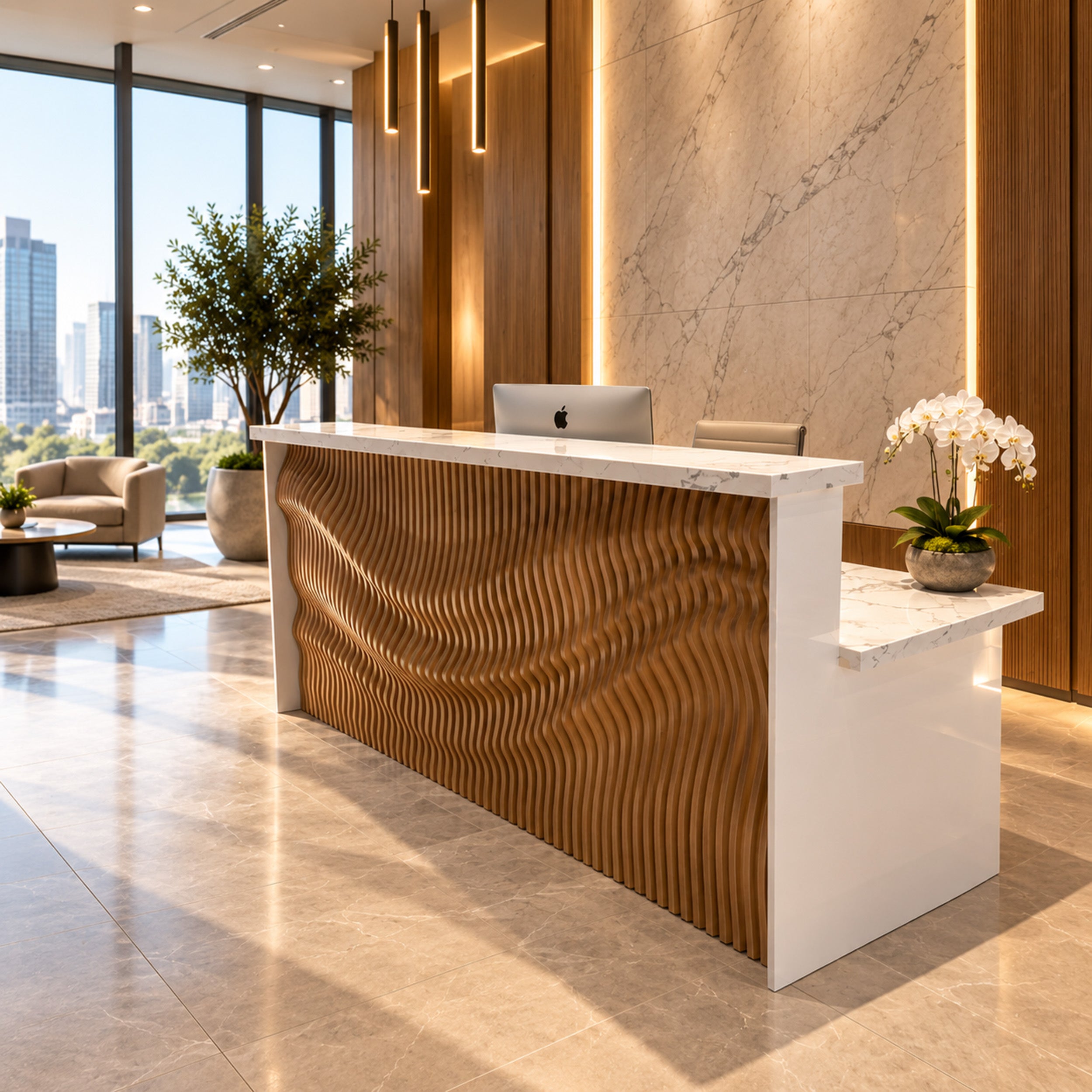 Elika Parametric Reception Desk