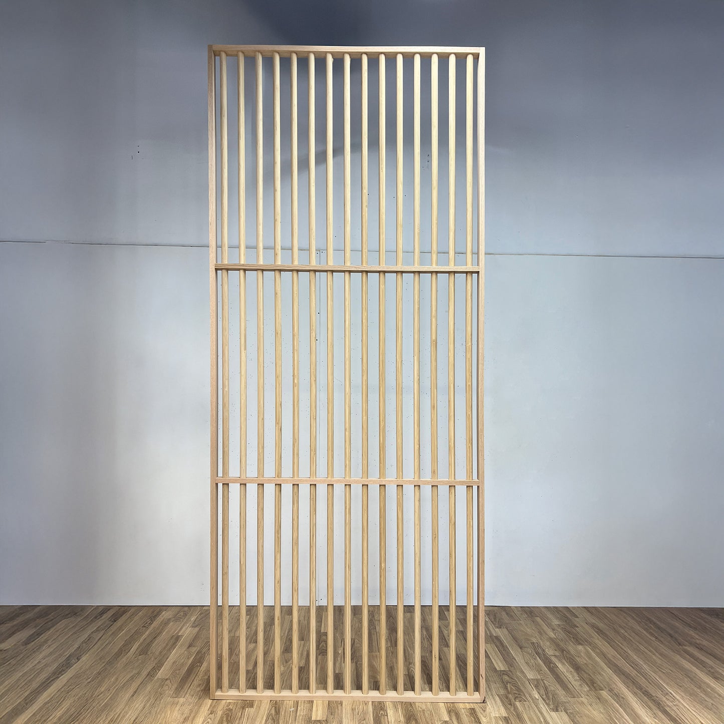 Customizable Cylindrical Slatted Partition Wall