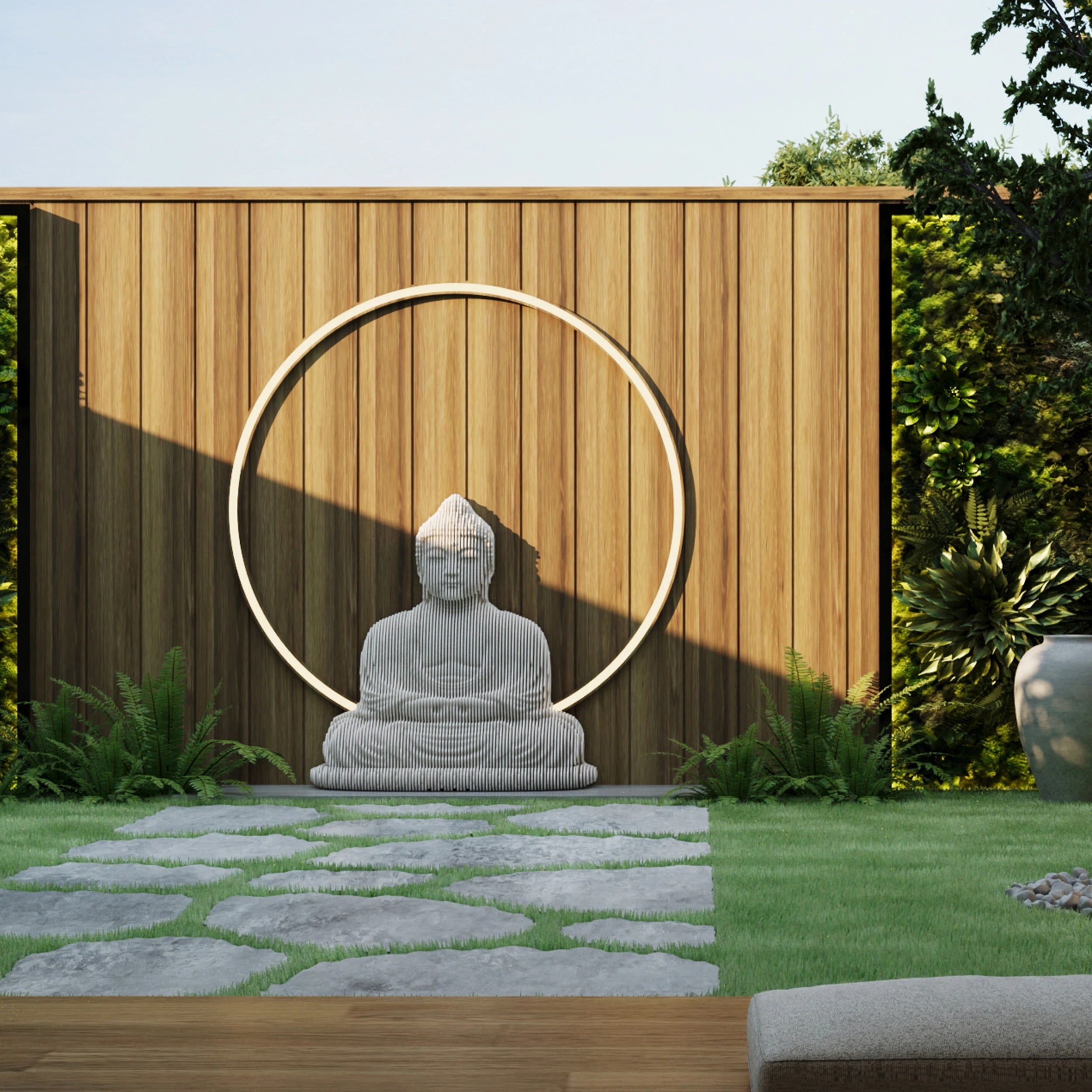 Modern 3D Buddha Wall Sculpture  3D Wall Art.