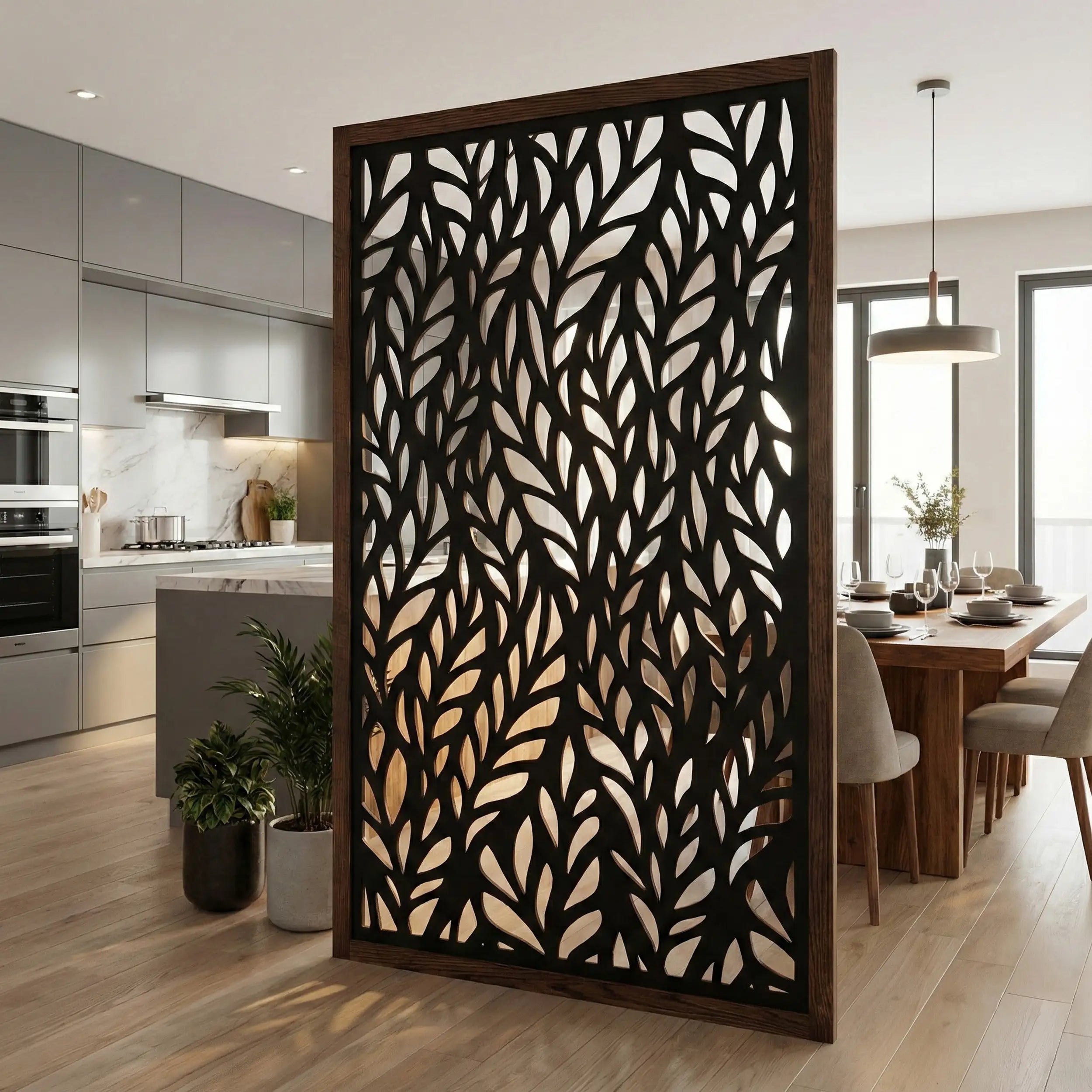 Willow Indoor Privacy Screen | Custom CNC Room Divider – CraftivaArt