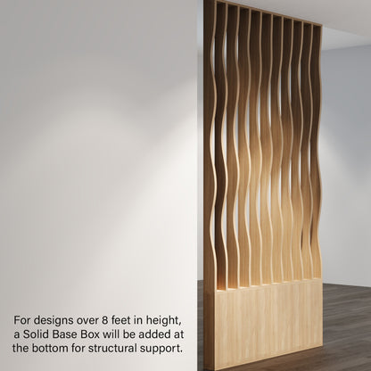 Wavy Slatted Parametric Partition