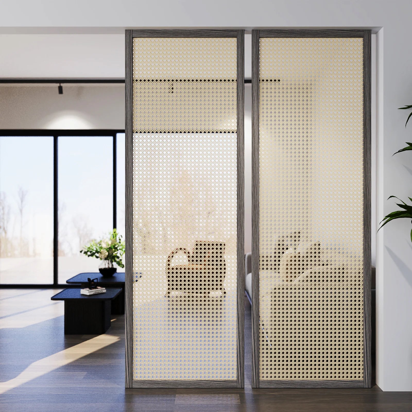 Kumo Rattan Screen Divider