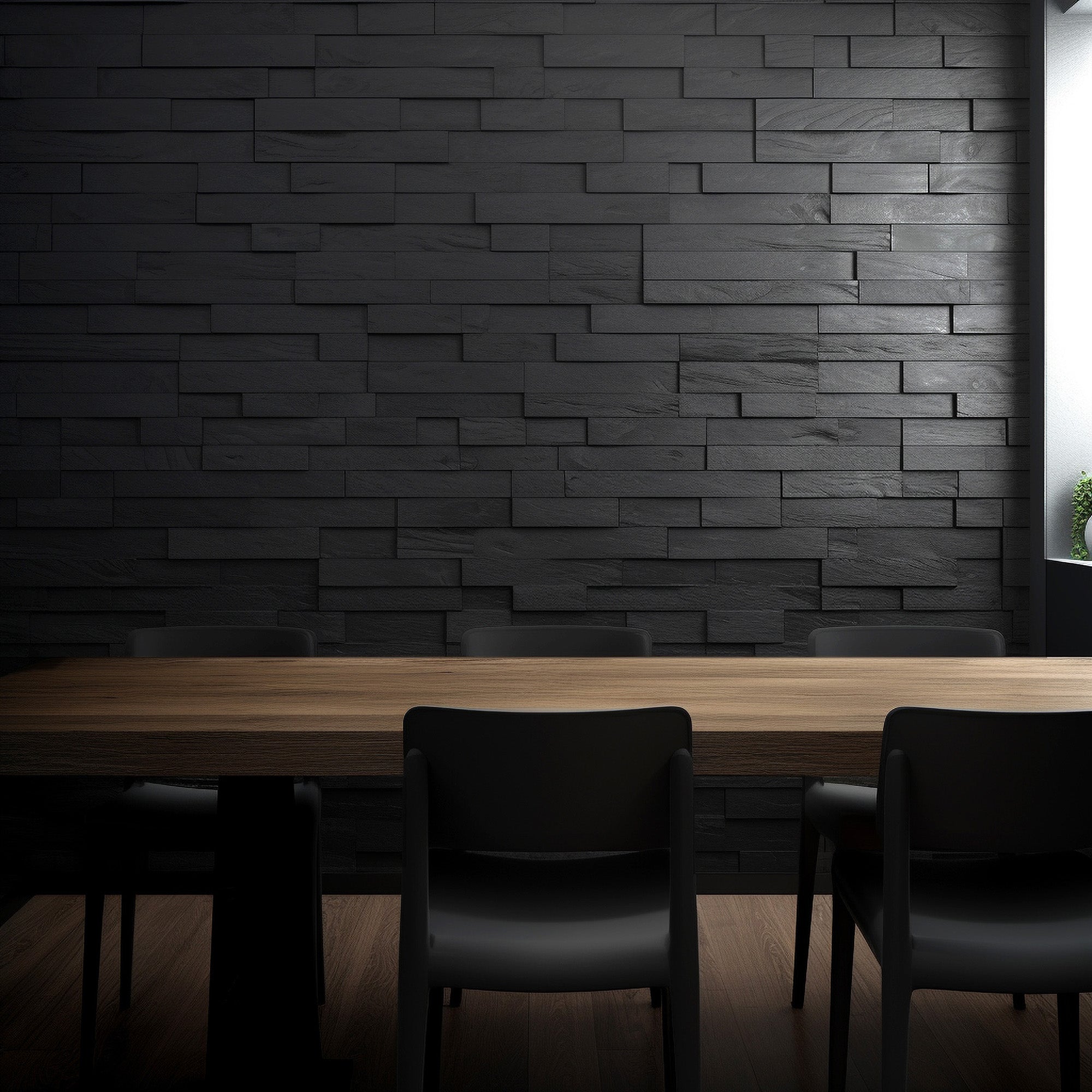 Artistic 3D Brick Wooden Wall Tiles: Natural  Solid Wood 3D Tiles  3D Wall Panel.