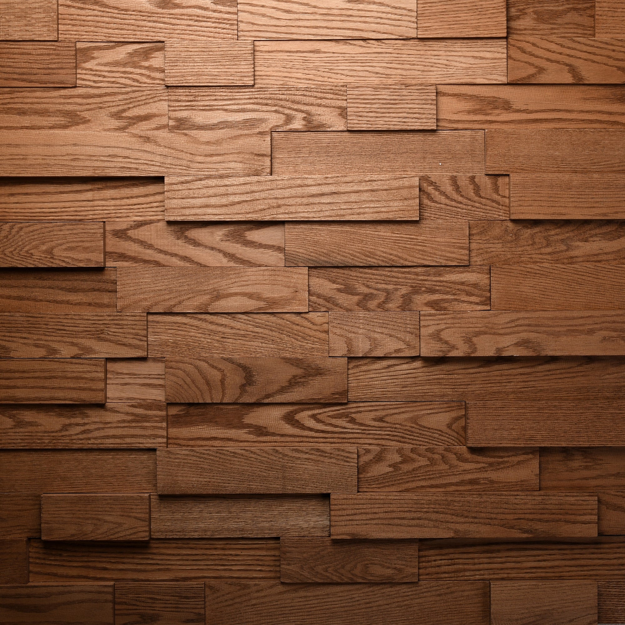 Artistic 3D Brick Wooden Wall Tiles: Natural  Solid Wood 3D Tiles  3D Wall Panel.