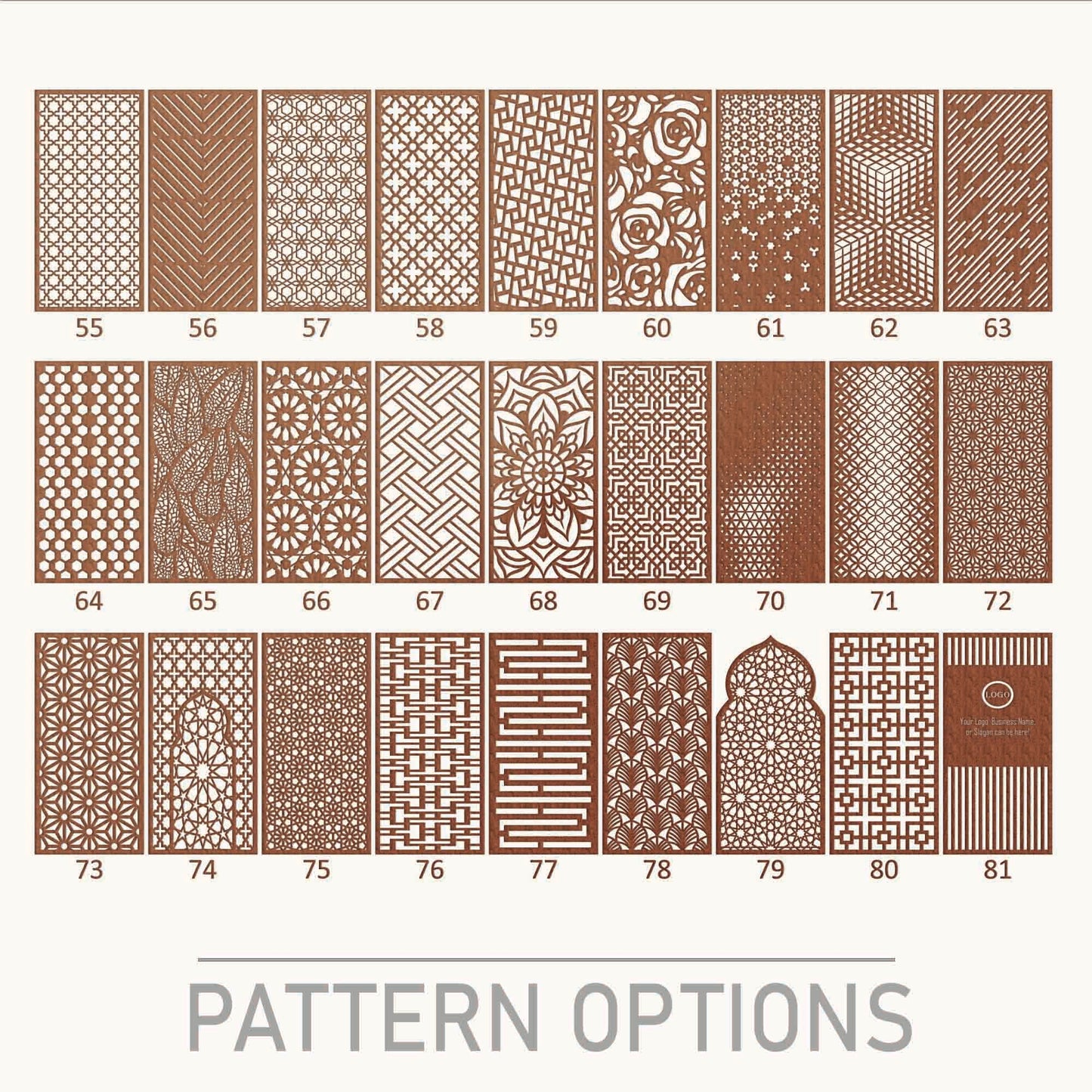  New 2024 CNC Pattern for Craftivaart Custom panels and room dividers
