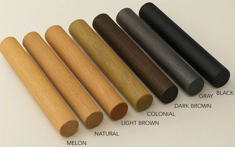 wood slat divider colour options