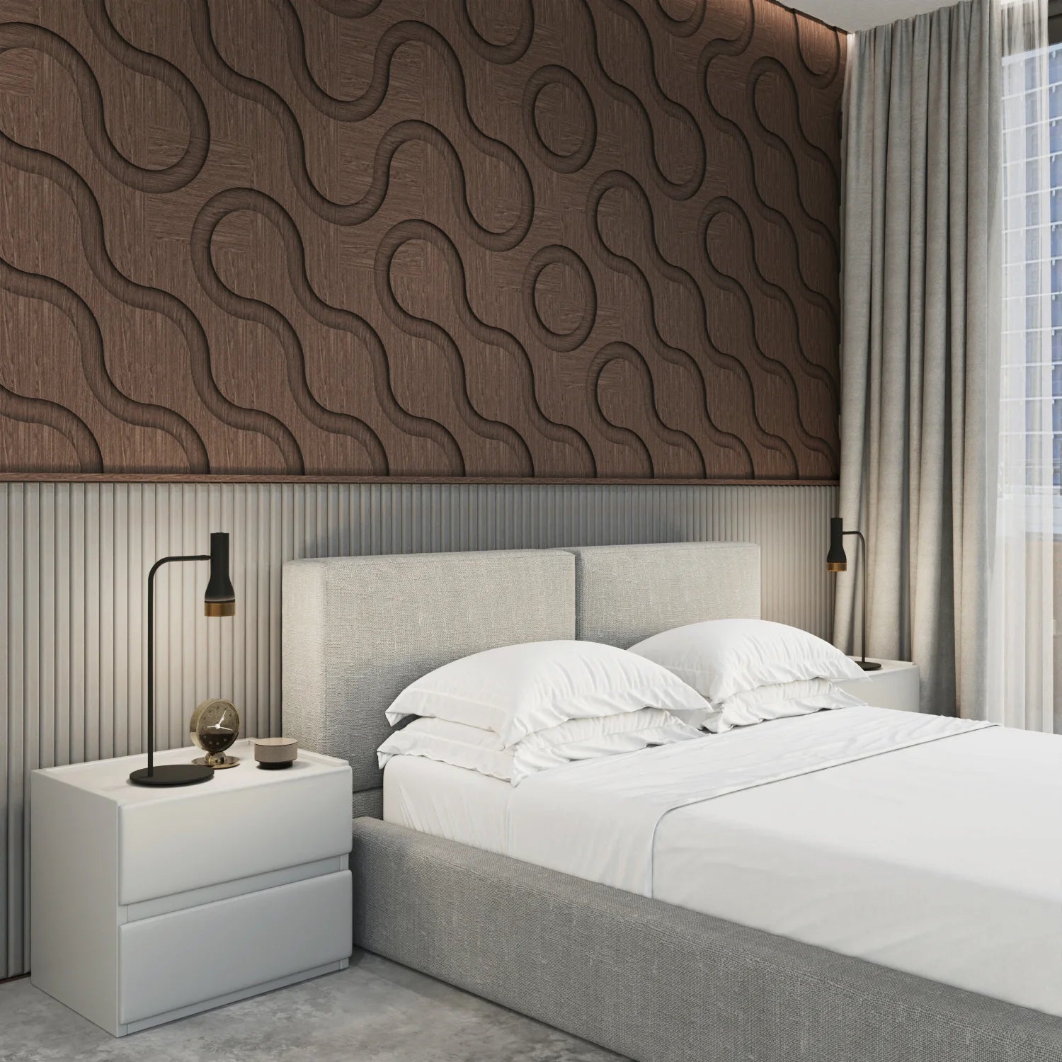 Spira 3D Wooden Wall Tile