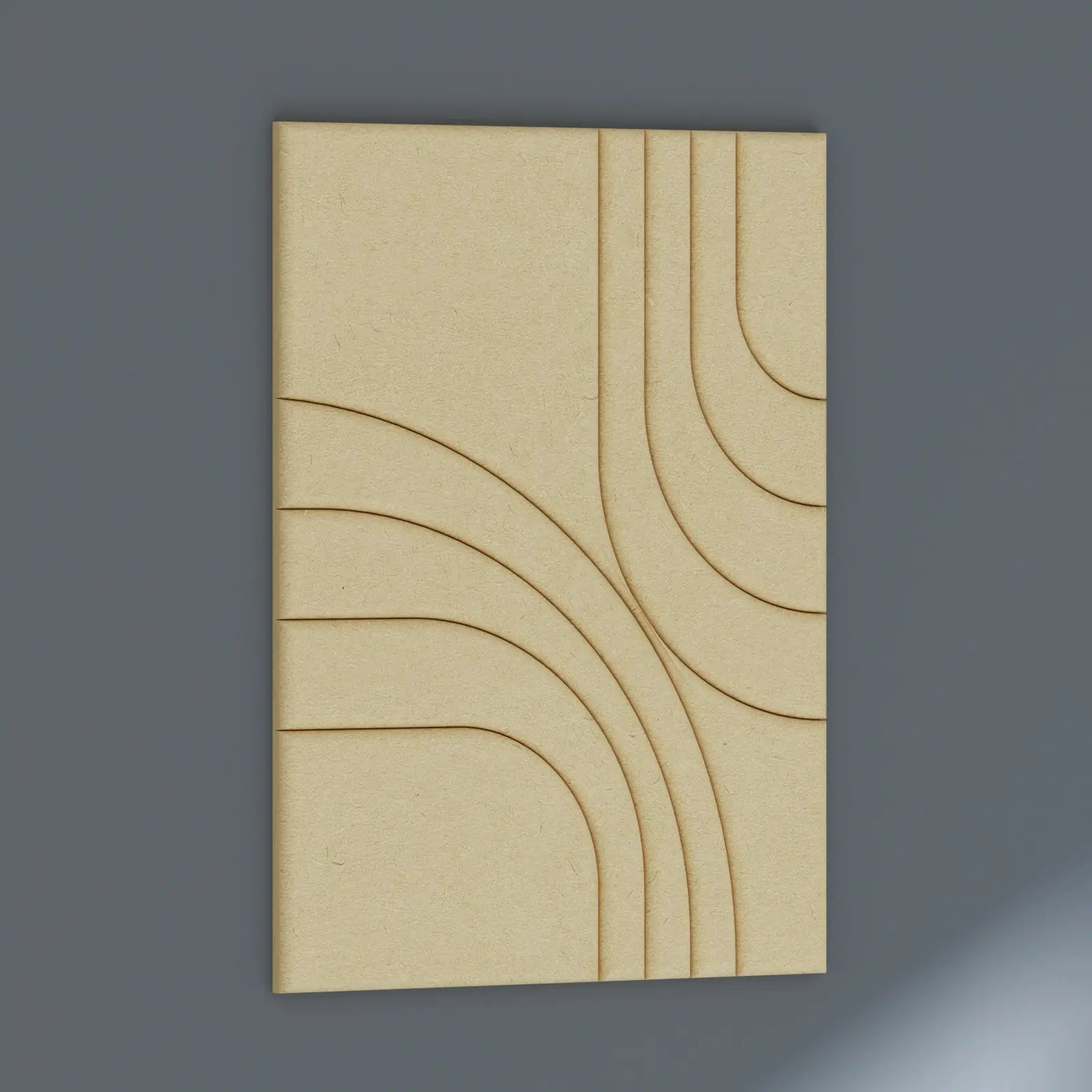 Panel acústico de MDF 3D, pared decorativa de madera 3D