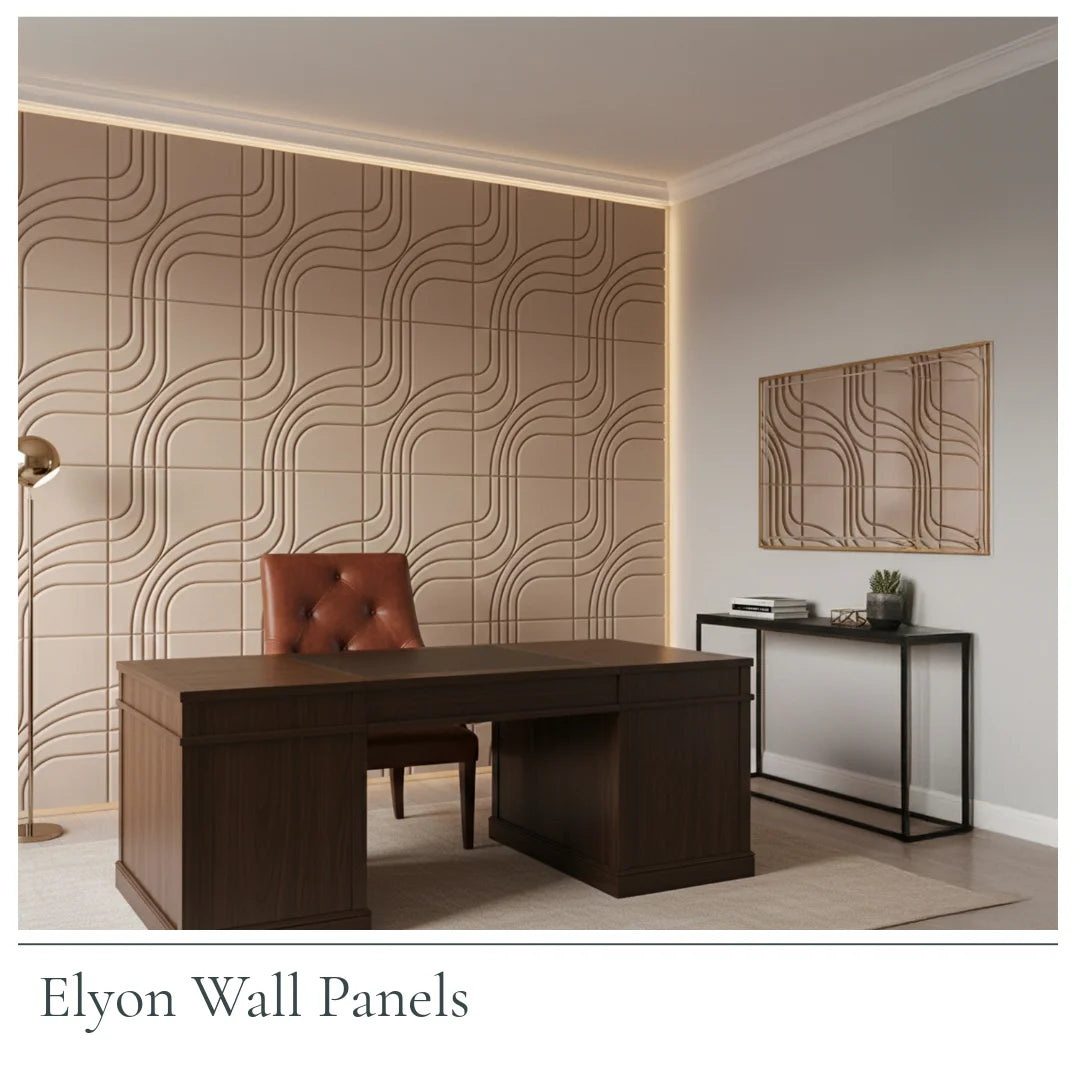 Elyon Accent Wall Panels | 3D MDF wall Tiles