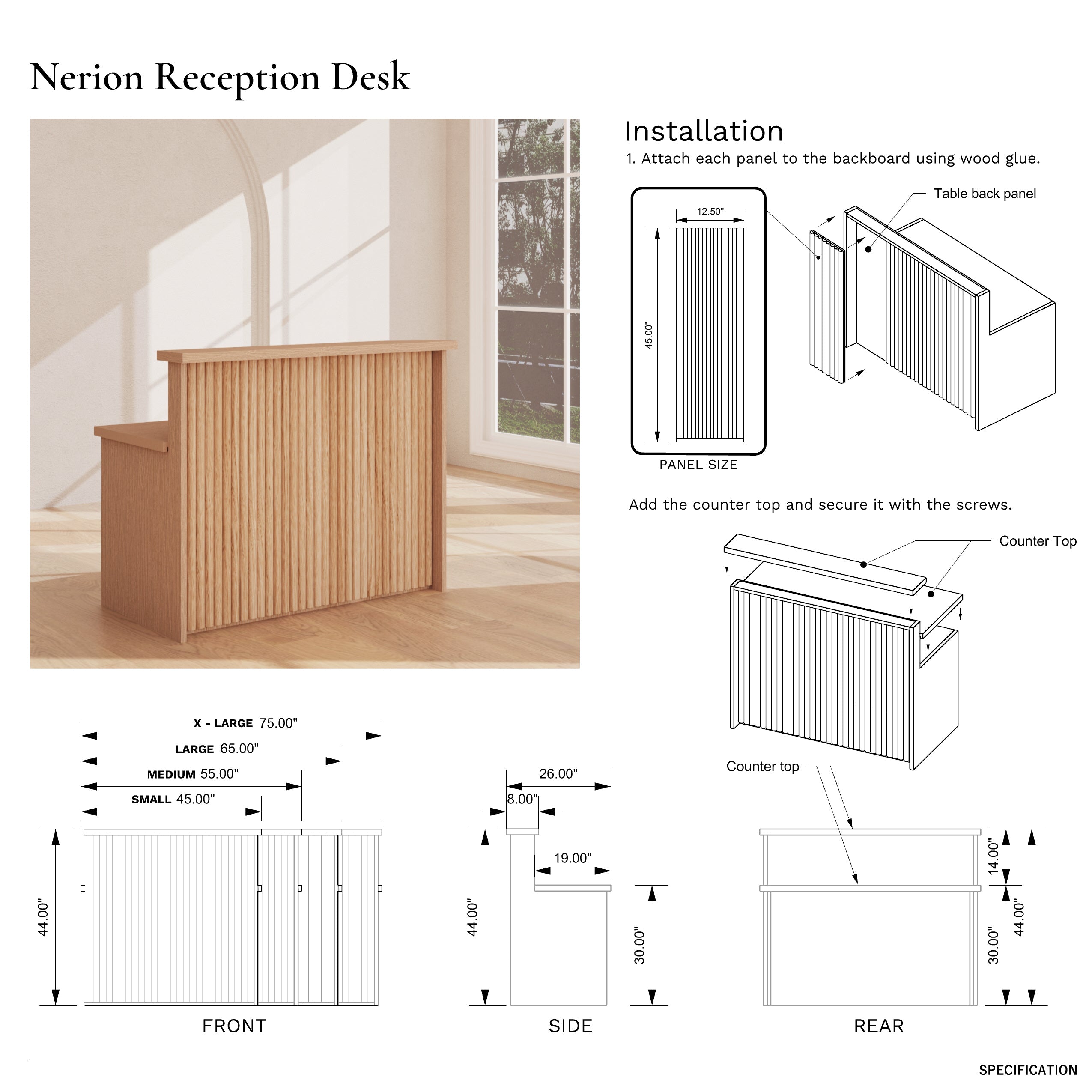 Nerion Reception Desk