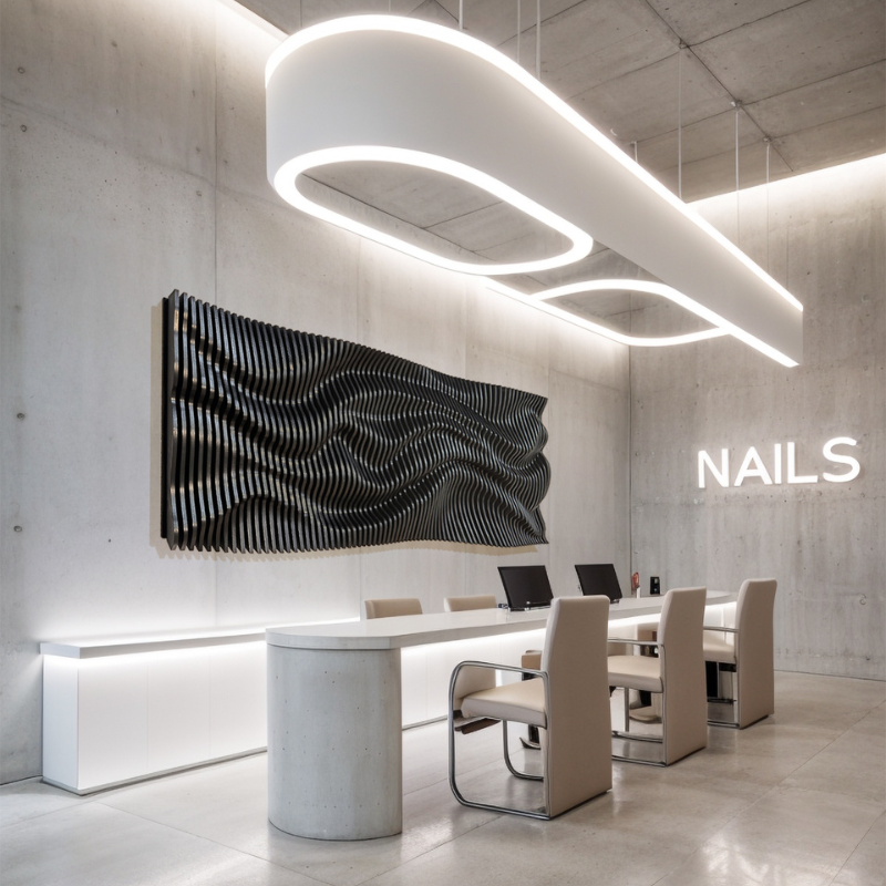 wave parametric wall art for decoration
