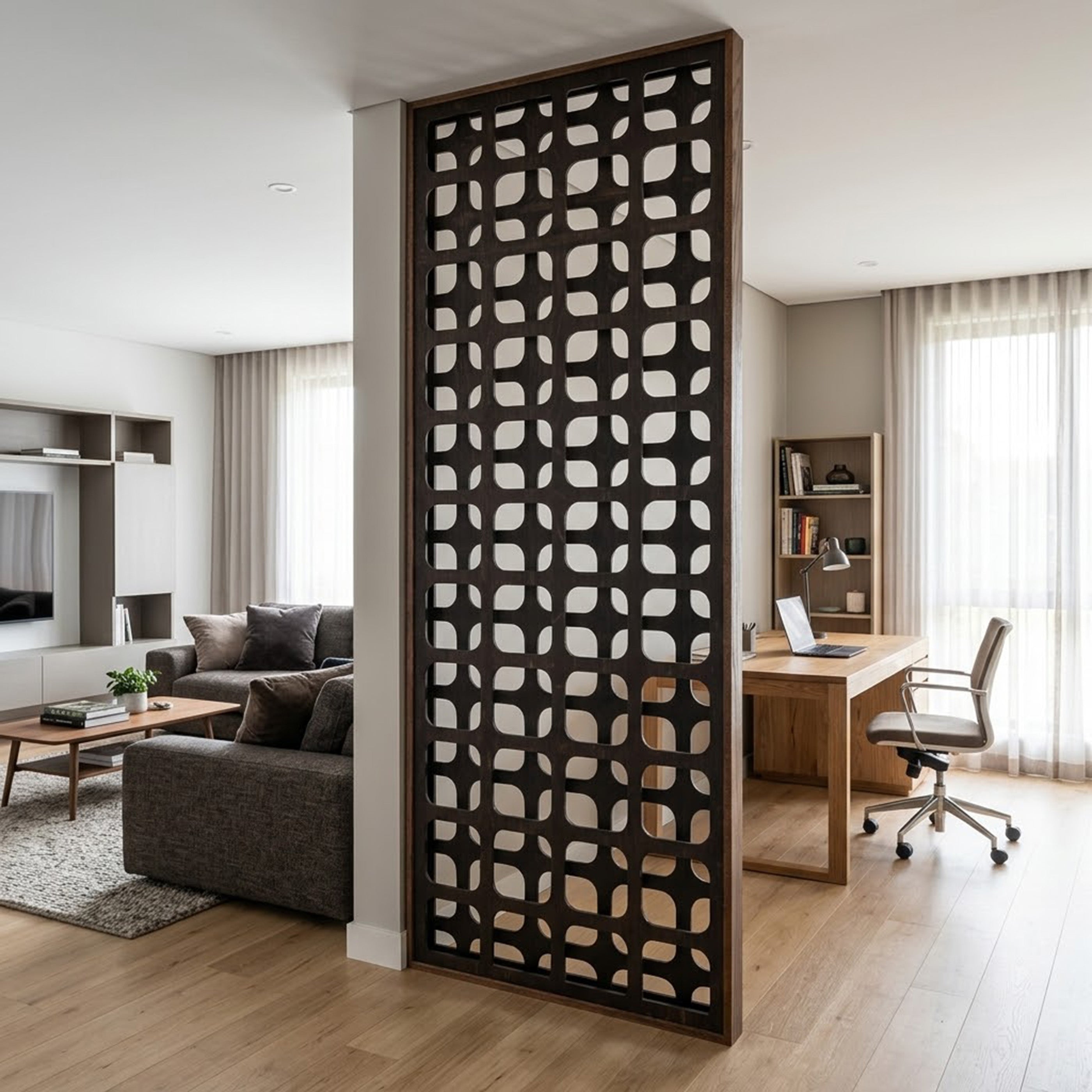 Taro Two-Layer Indoor Privacy Screen