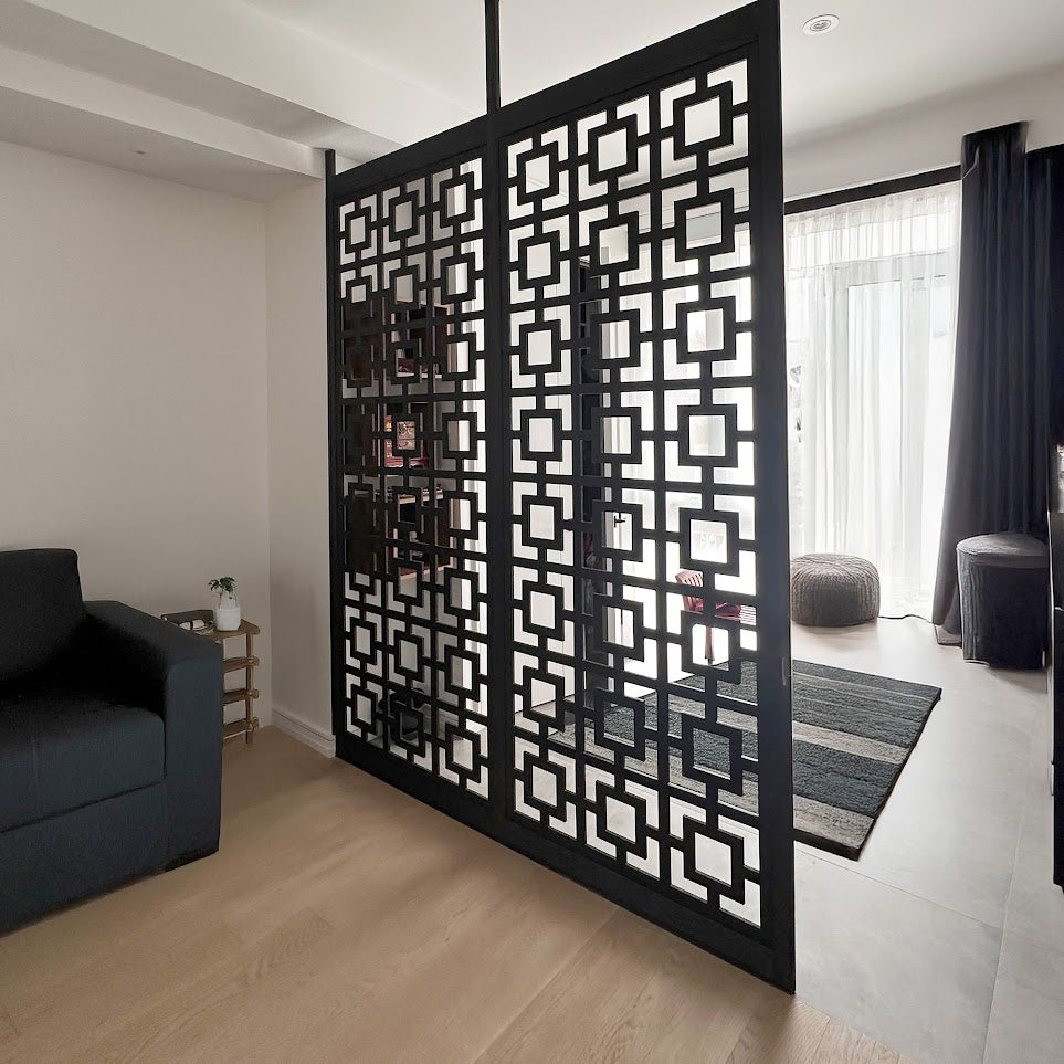 Dark Brown Custom Design Privacy Divider