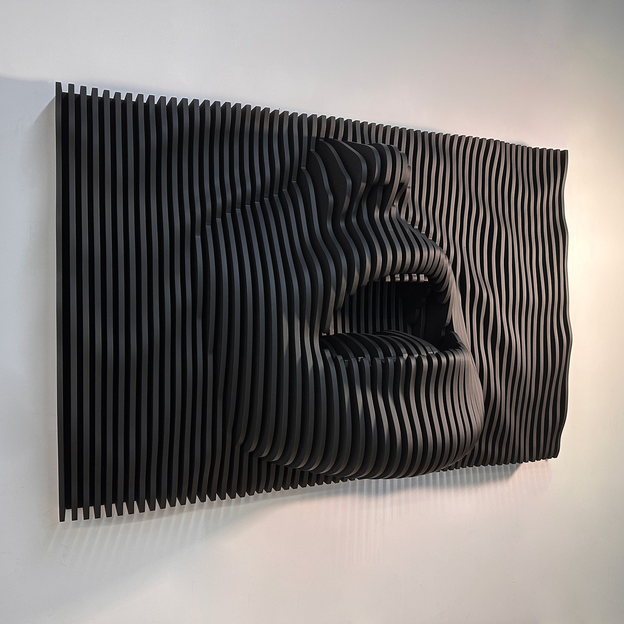 Wail of Liberation  3D Parametric Art, Resonant Liberation Cry  Wall Paneling.