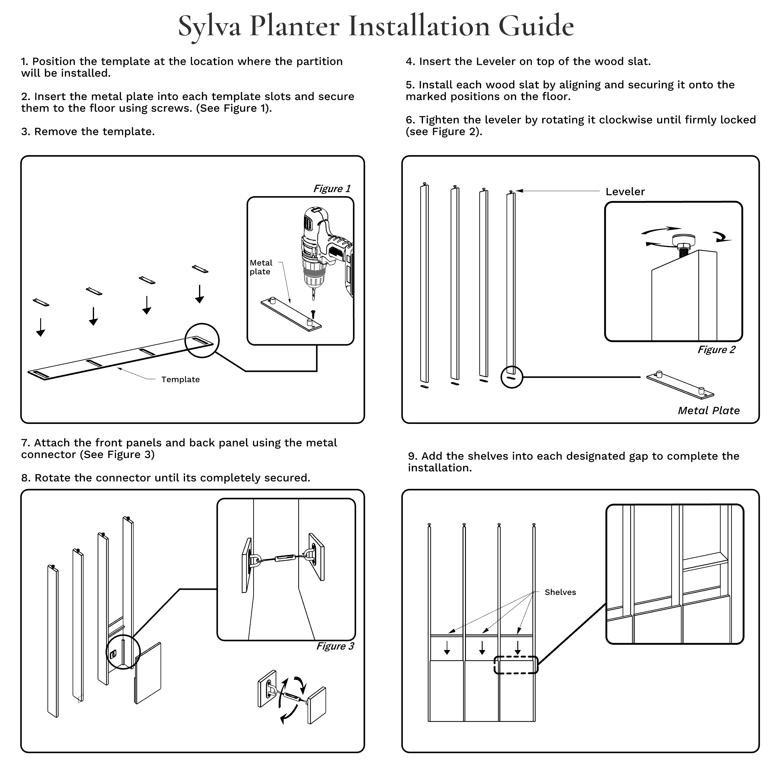 Sylva Planter Room Divider