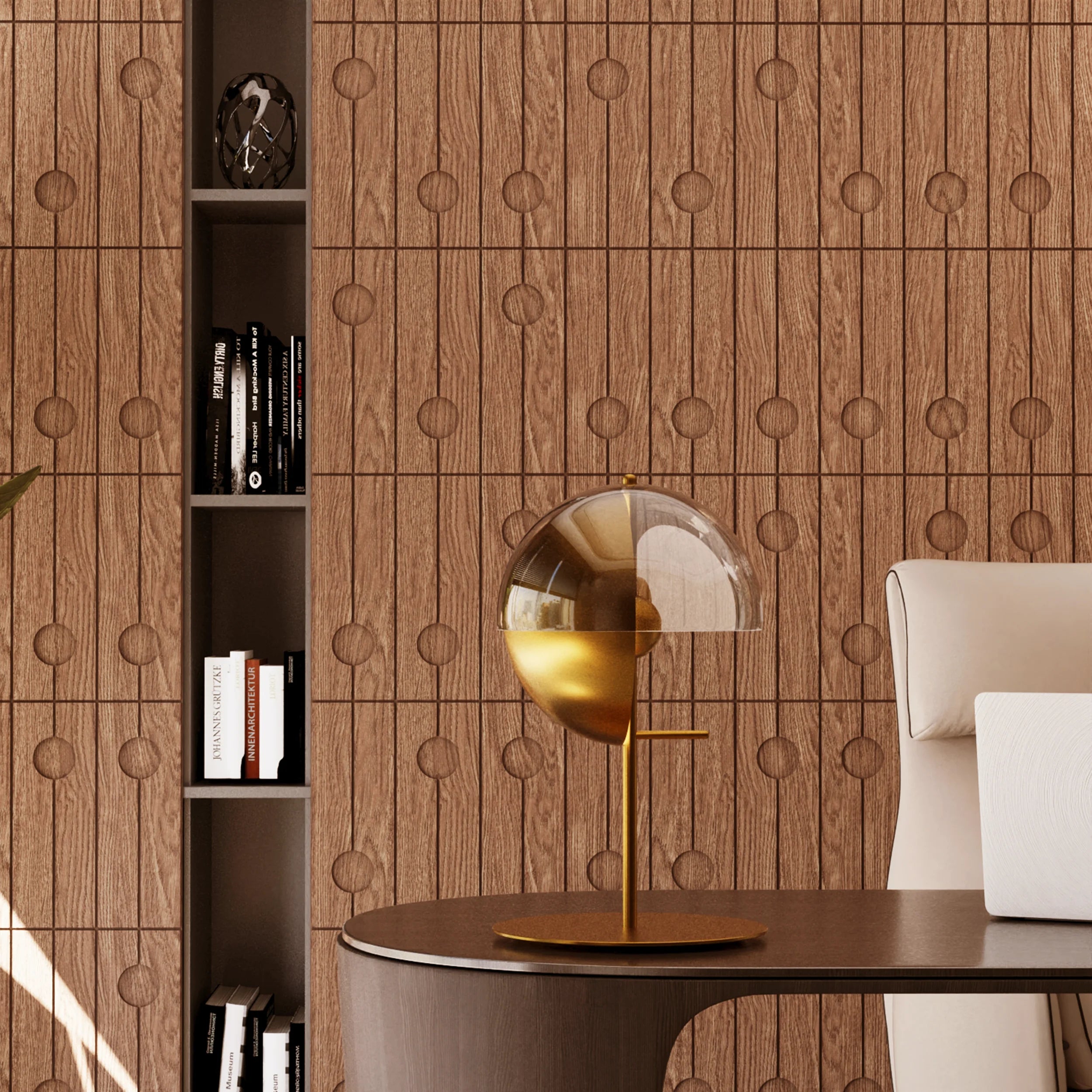 Linon 3D Wooden Wall Tile
