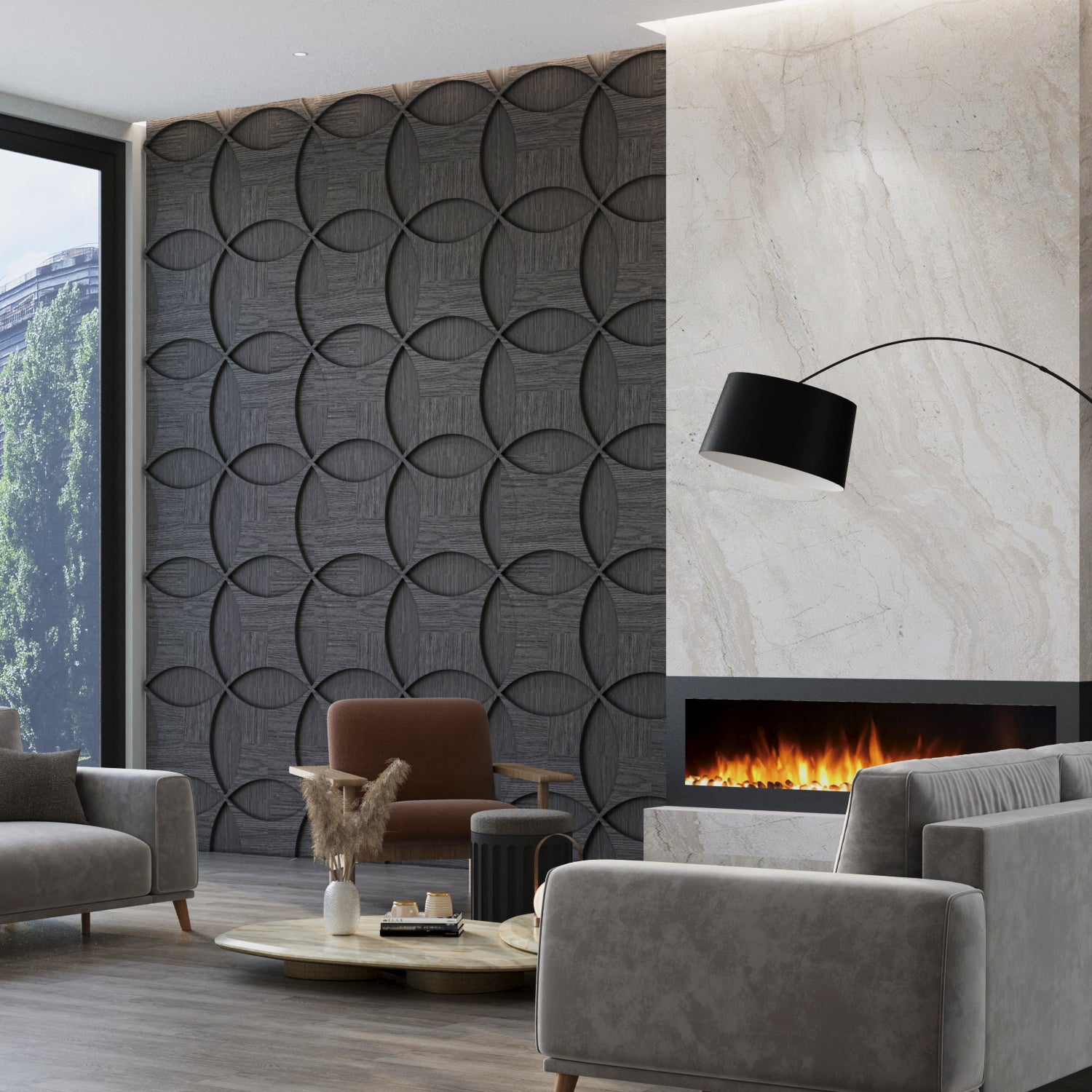 Ailo 3D Wooden Wall Tile