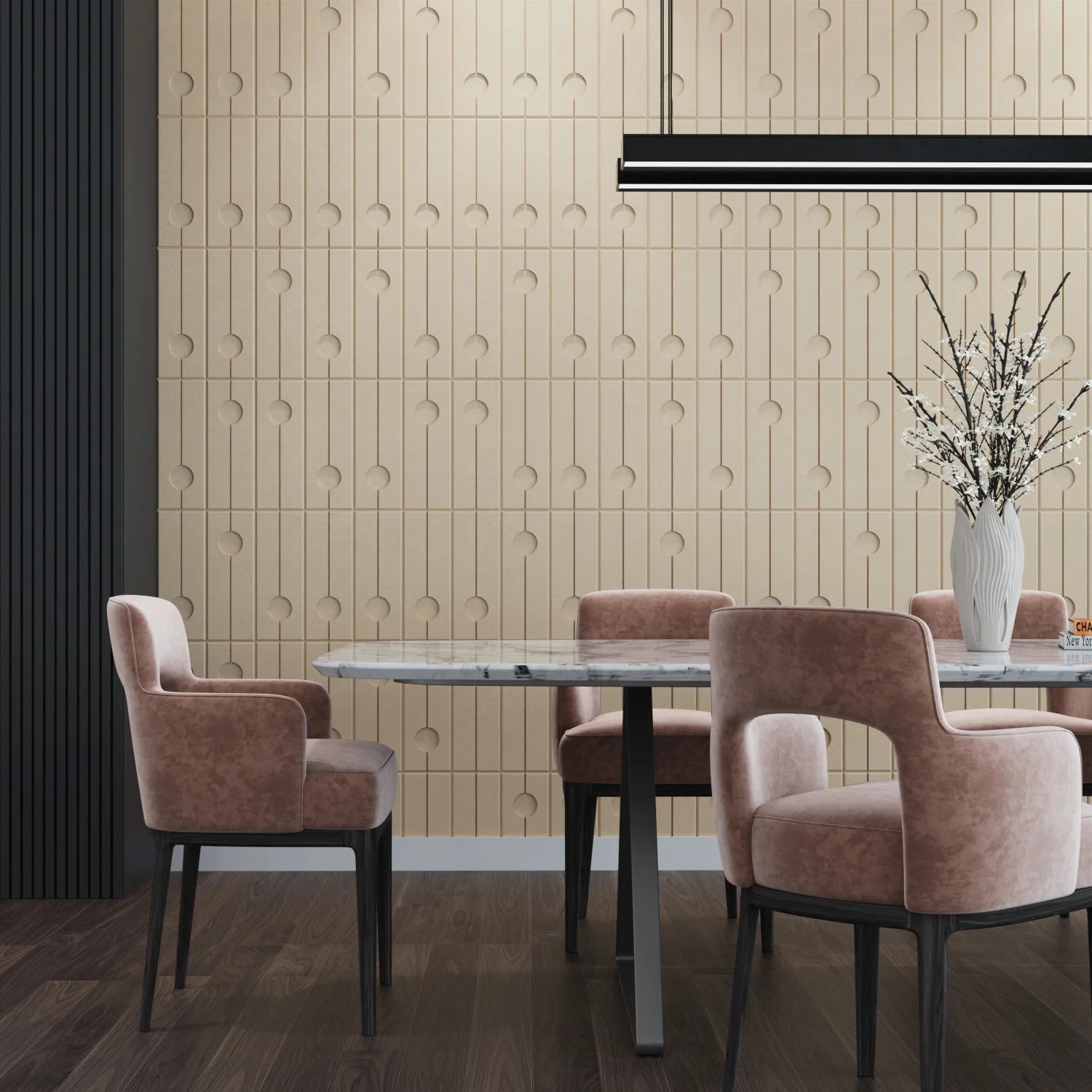 Linon 3D Wooden Wall Tile